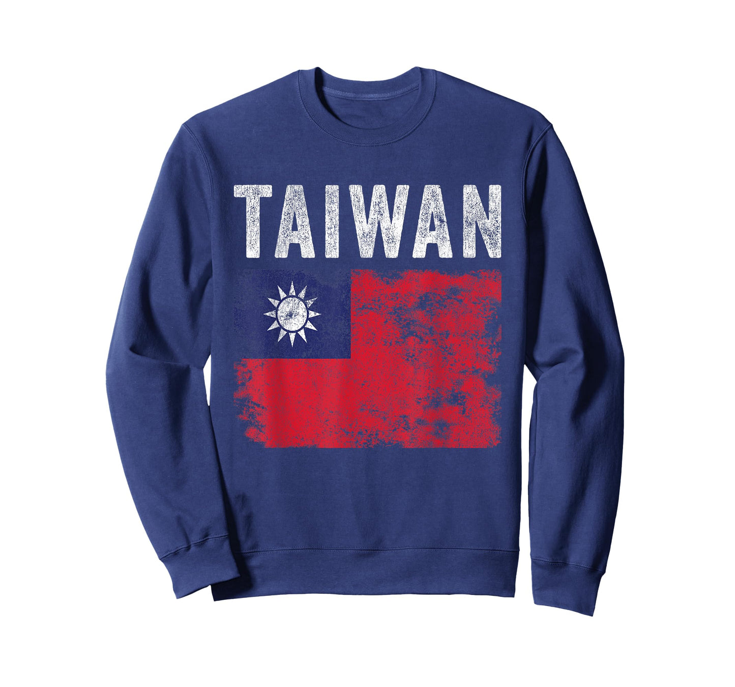Taiwan Flag Distressed - Men Women Kids - Taiwanese Flag T-Shirt