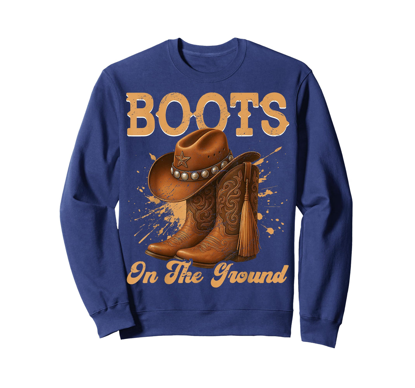 Boots On The Ground Cowboy Boots Rodeo Western Cowgirl T-Shirt