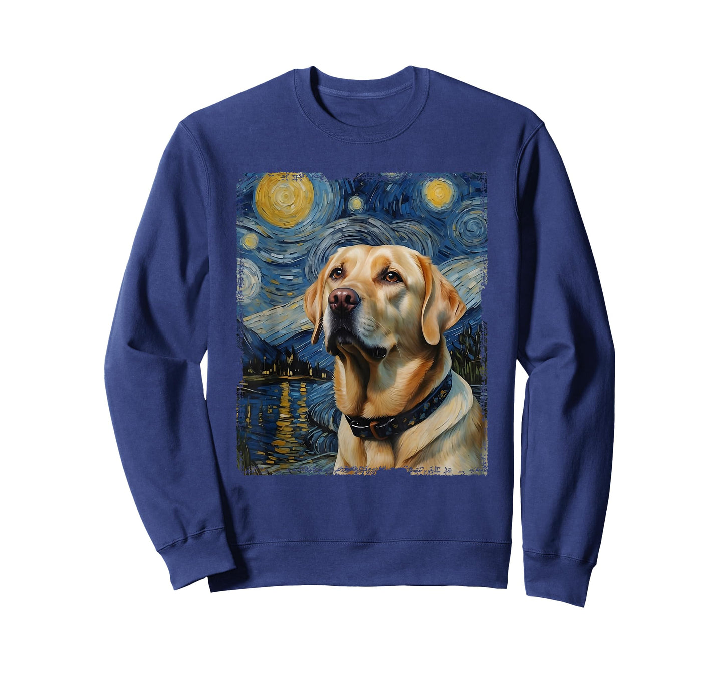 Labrador Retriever Dog Vangogh Starry Night T-Shirt