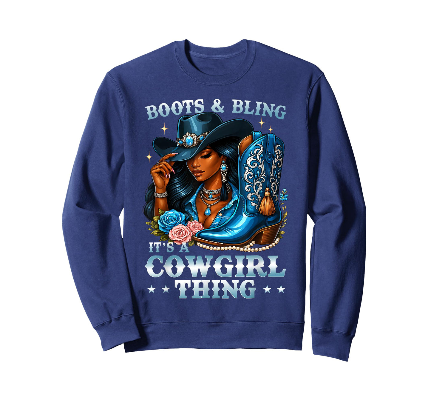 Boots and Bling Its A Cowgirl Thing Rodeo Country Girls T-Shirt
