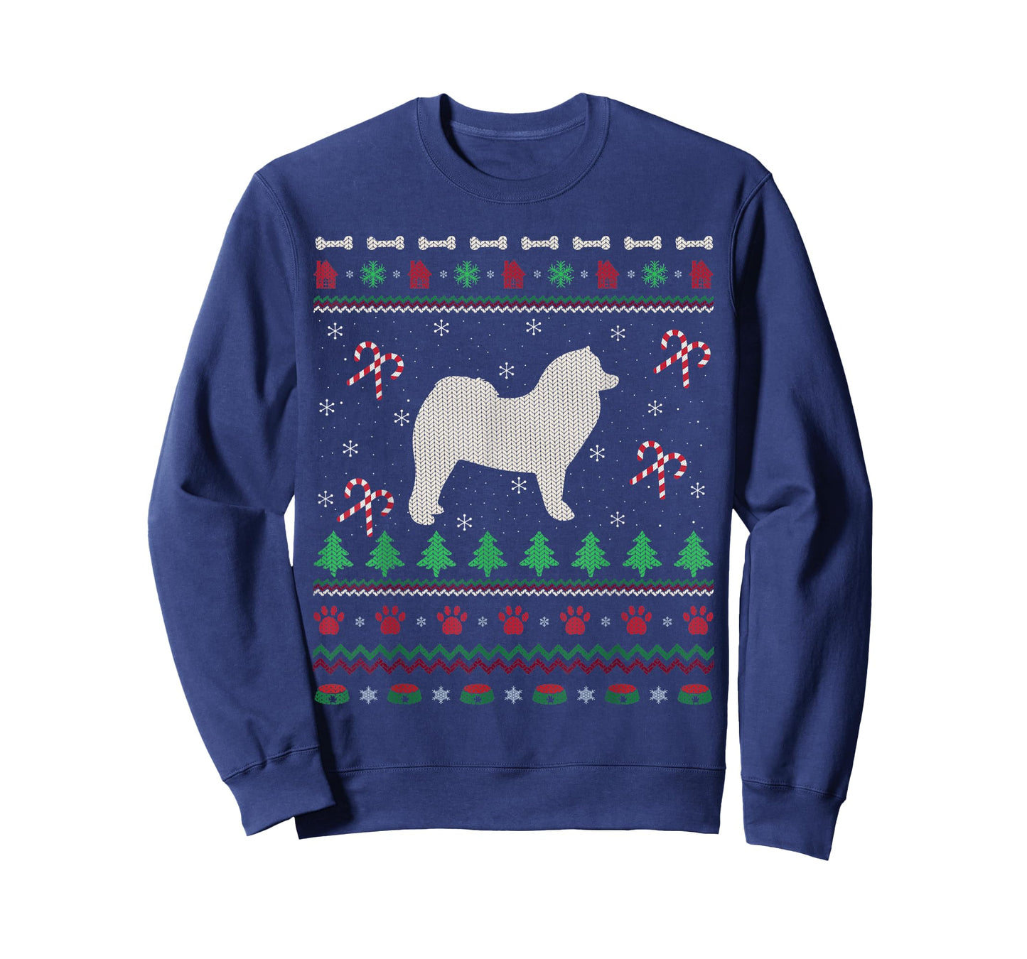 Samoyed Xmas Gift Ugly Samoyed Christmas T-Shirt