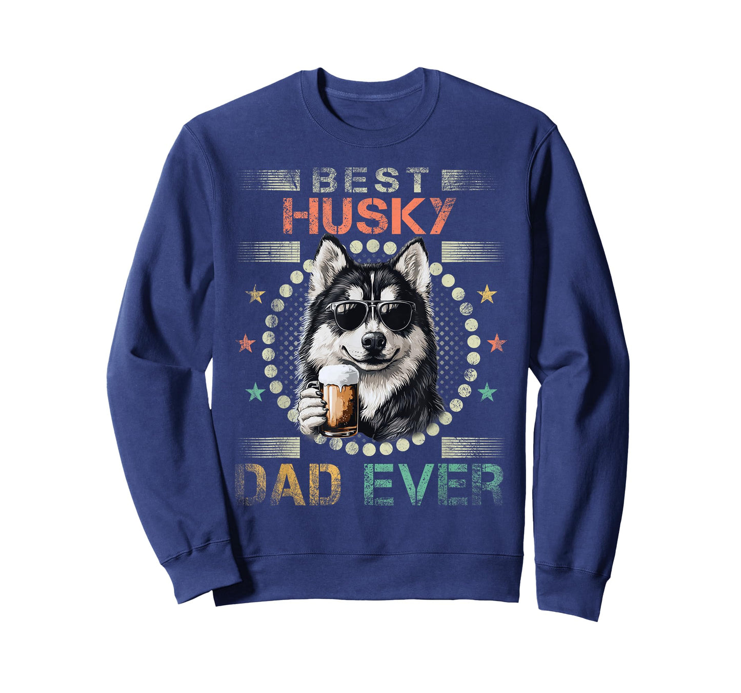 Husky Dad Dog Owner Funny Husky Dog Lover Dad T-Shirt