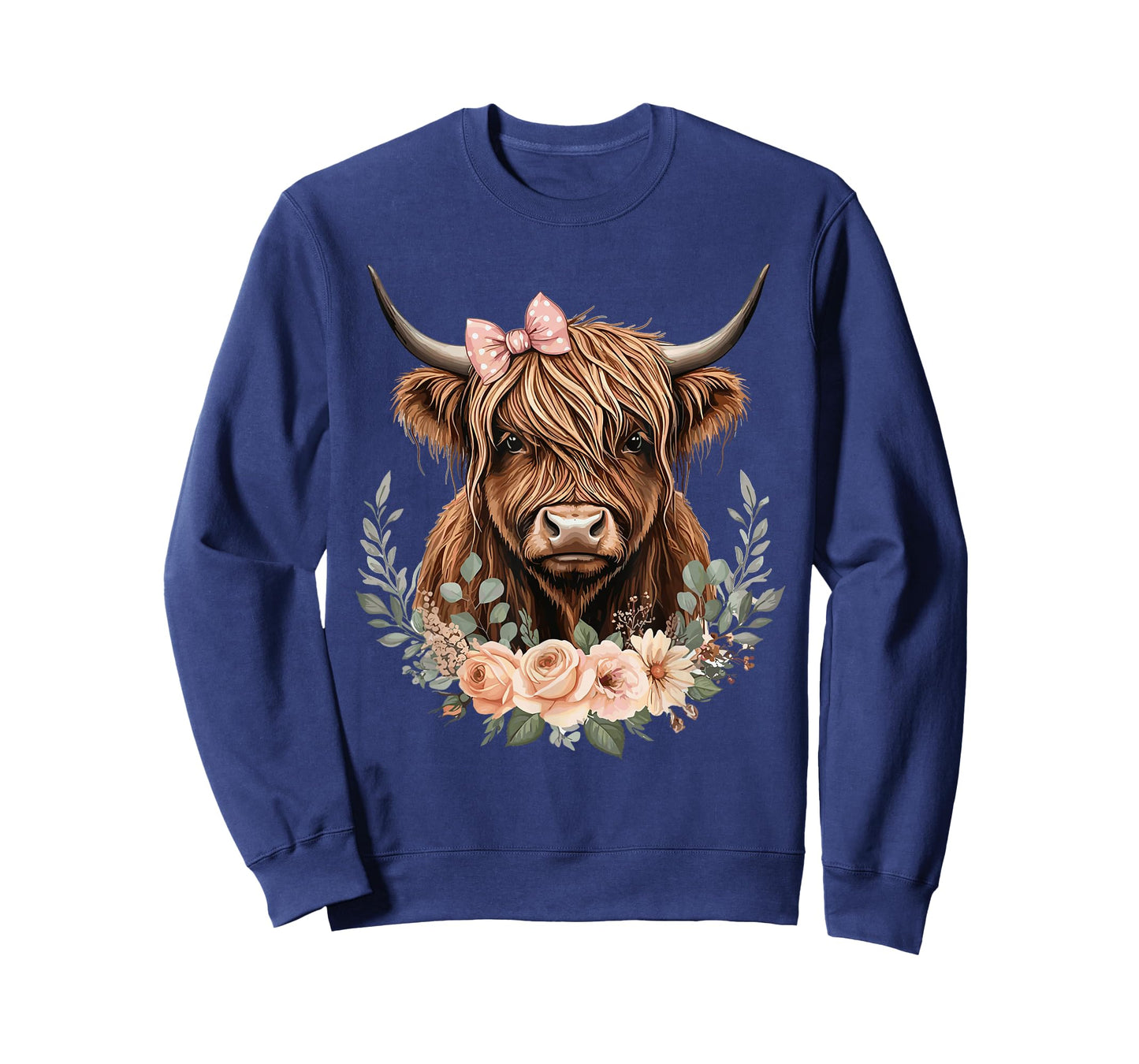 Cute Highland Cow for Women Farm Cowgirl Scottish Cattle T-Shirt