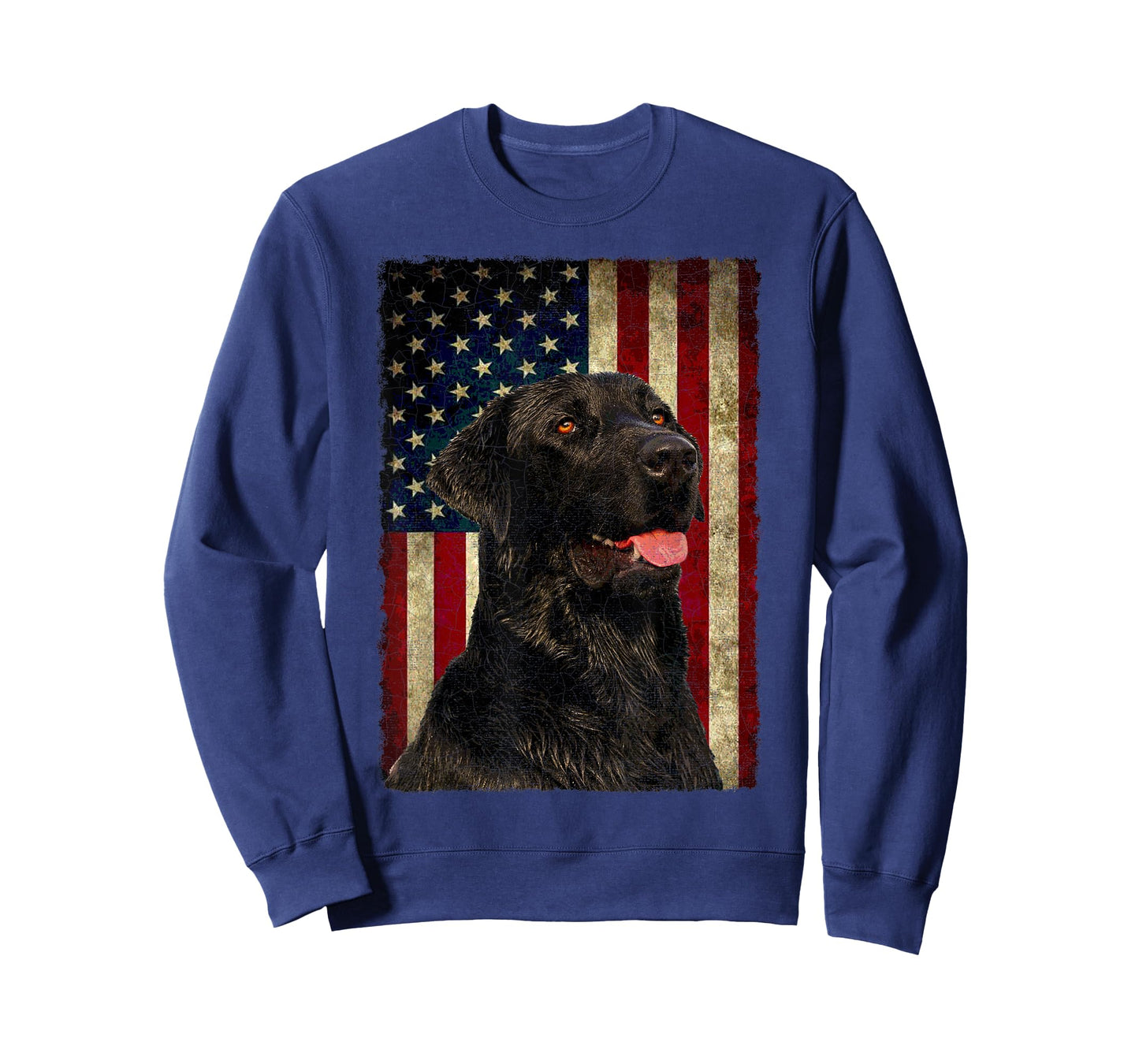 Black Labrador T Shirt Gift USA Flag Lab Owner Duck Hunter T-Shirt