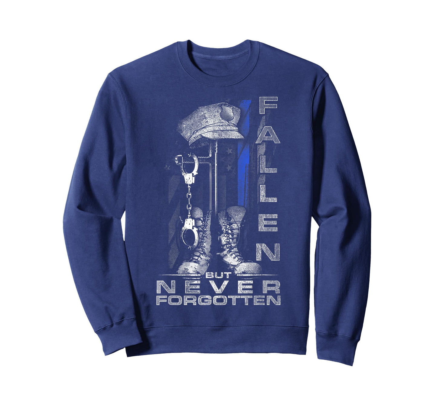 Thin Blue Line - Fallen But Never Forgotten T-Shirt T-Shirt