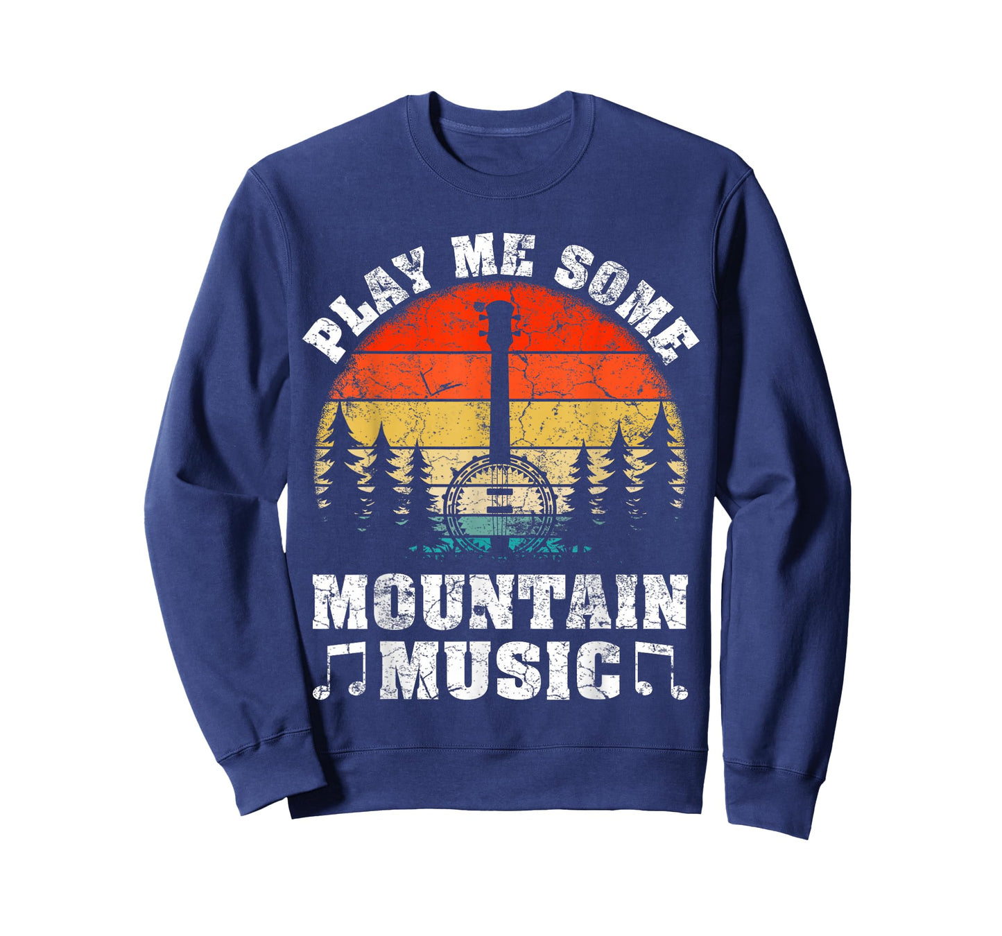 Vintage Play Me Some Mountain Music Mandolin T-Shirt