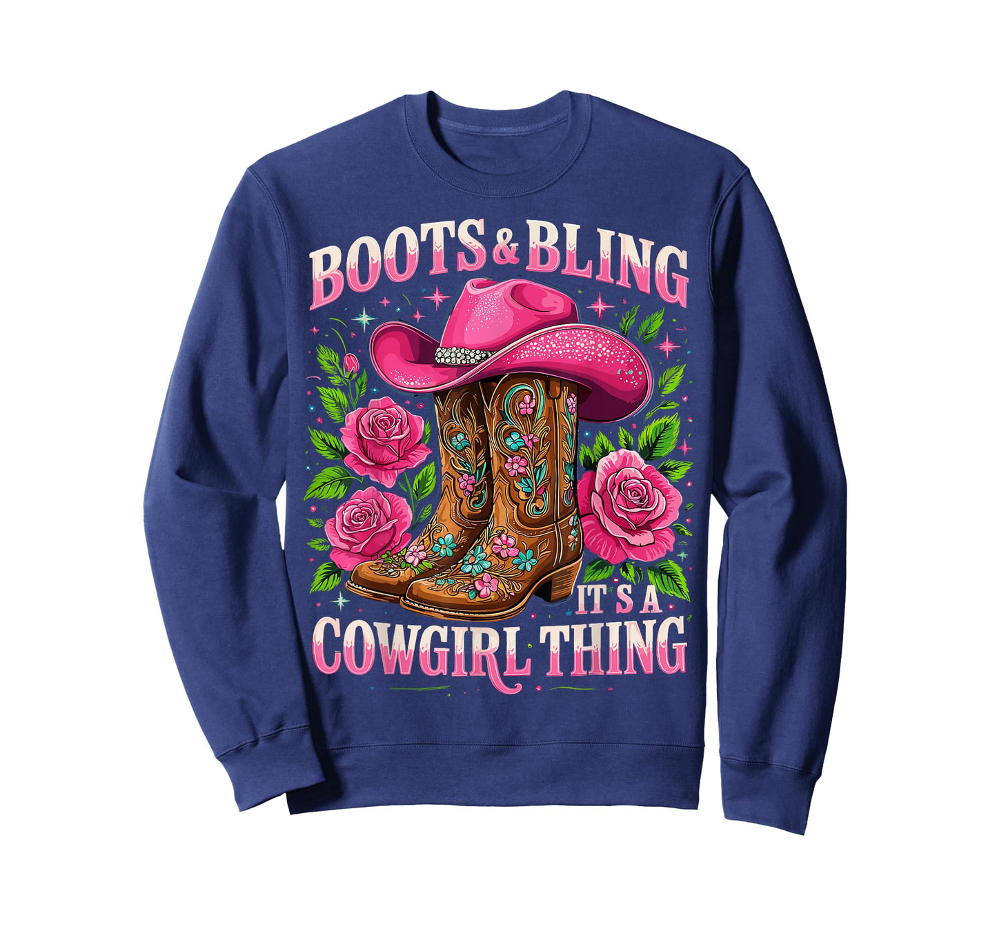 Boots and Bling its a Cowgirl Thing Country Girl T-Shirt