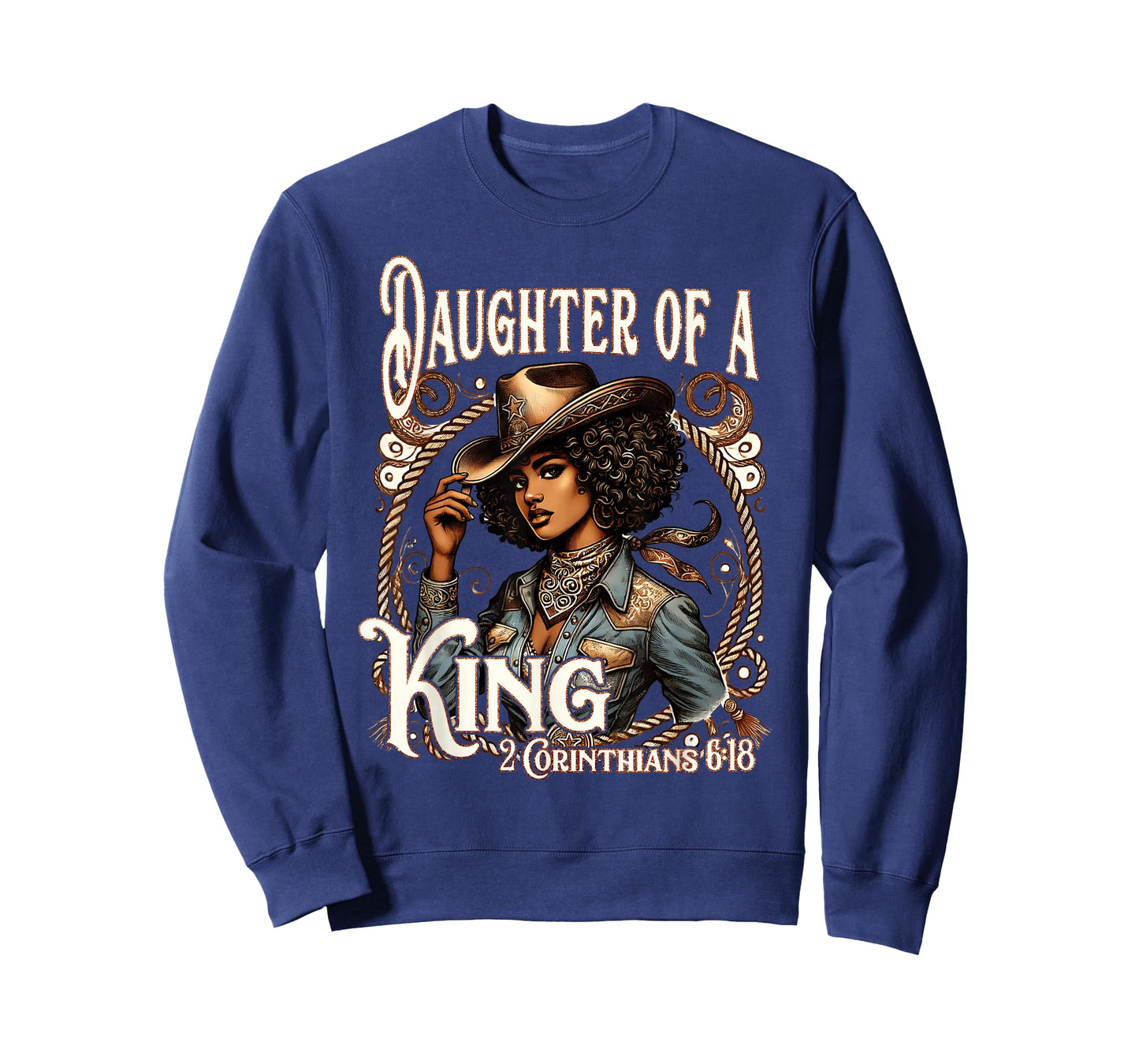Daughter of a King Christian Howdy Western Rodeo Cowgirl T-Shirt