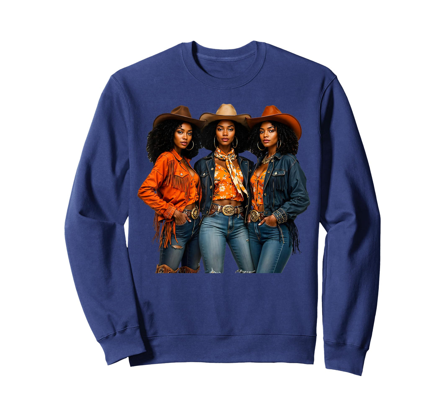 Black Cowgirl Melanin African American Western Rodeo Country T-Shirt