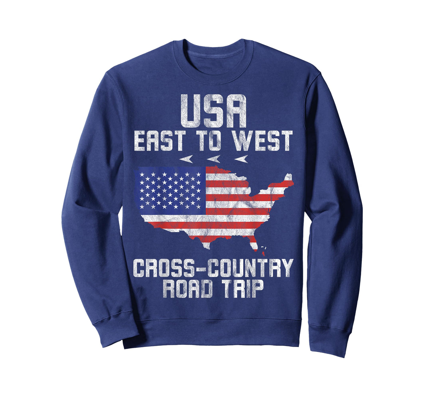America Flag USA Road Trip Cross-Country Travel Vintage T-Shirt