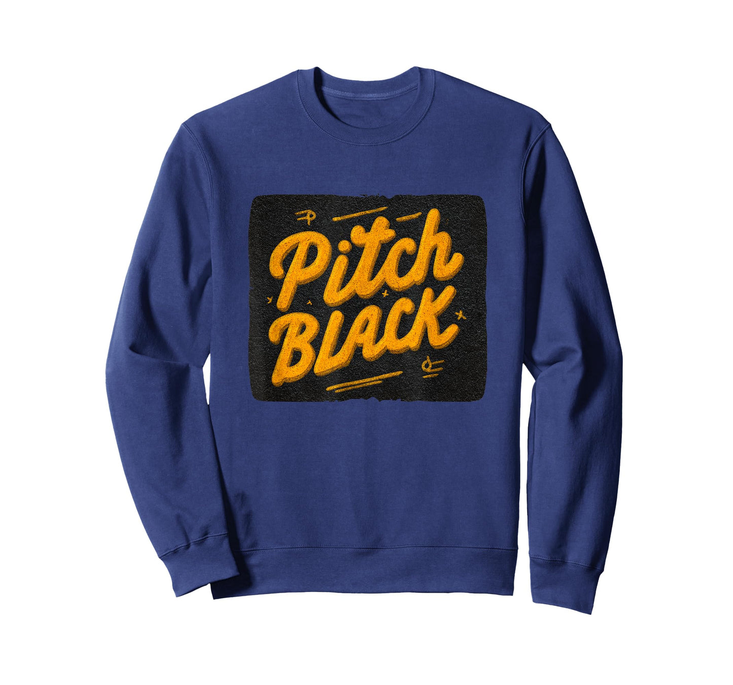 Beautiful Pitch Black Speech Emblem T-Shirt