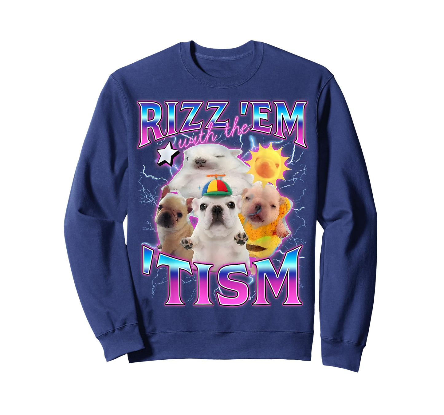 Autism Funny Rizz Em with The Tism Meme Austistic Pibble T-Shirt