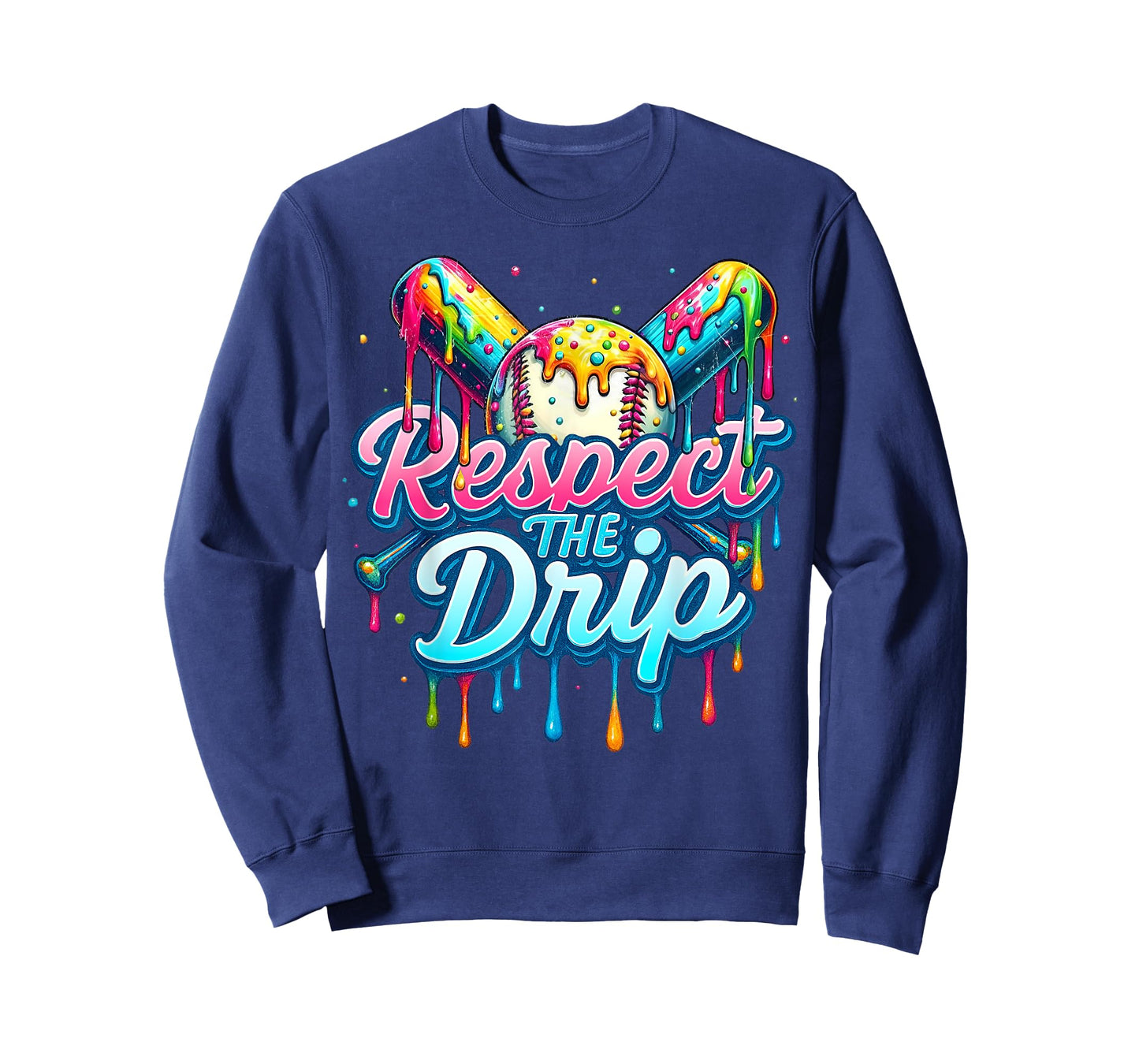 Baseball Drip Boys Ice Cream Drip Youth Respect The Drip T-Shirt