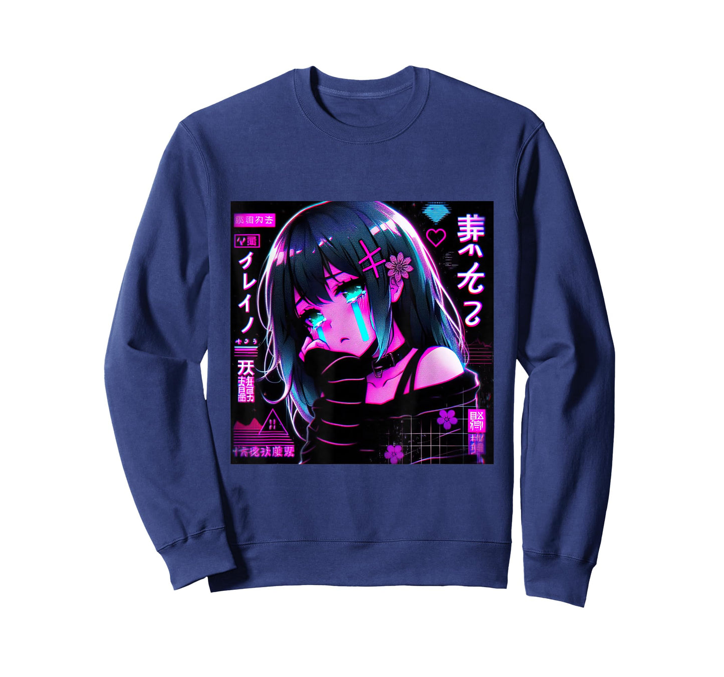 Vaporwave Anime Girl Japanese Aesthetic Anime Otaku T-Shirt