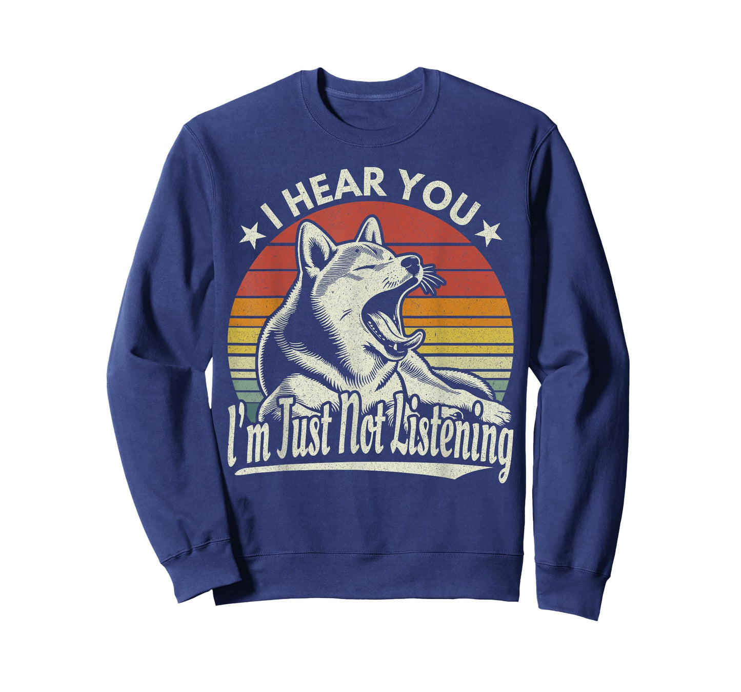 Yawn Shiba Inu / Akita Dog I Hear You I'm Just Not Listening T-Shirt