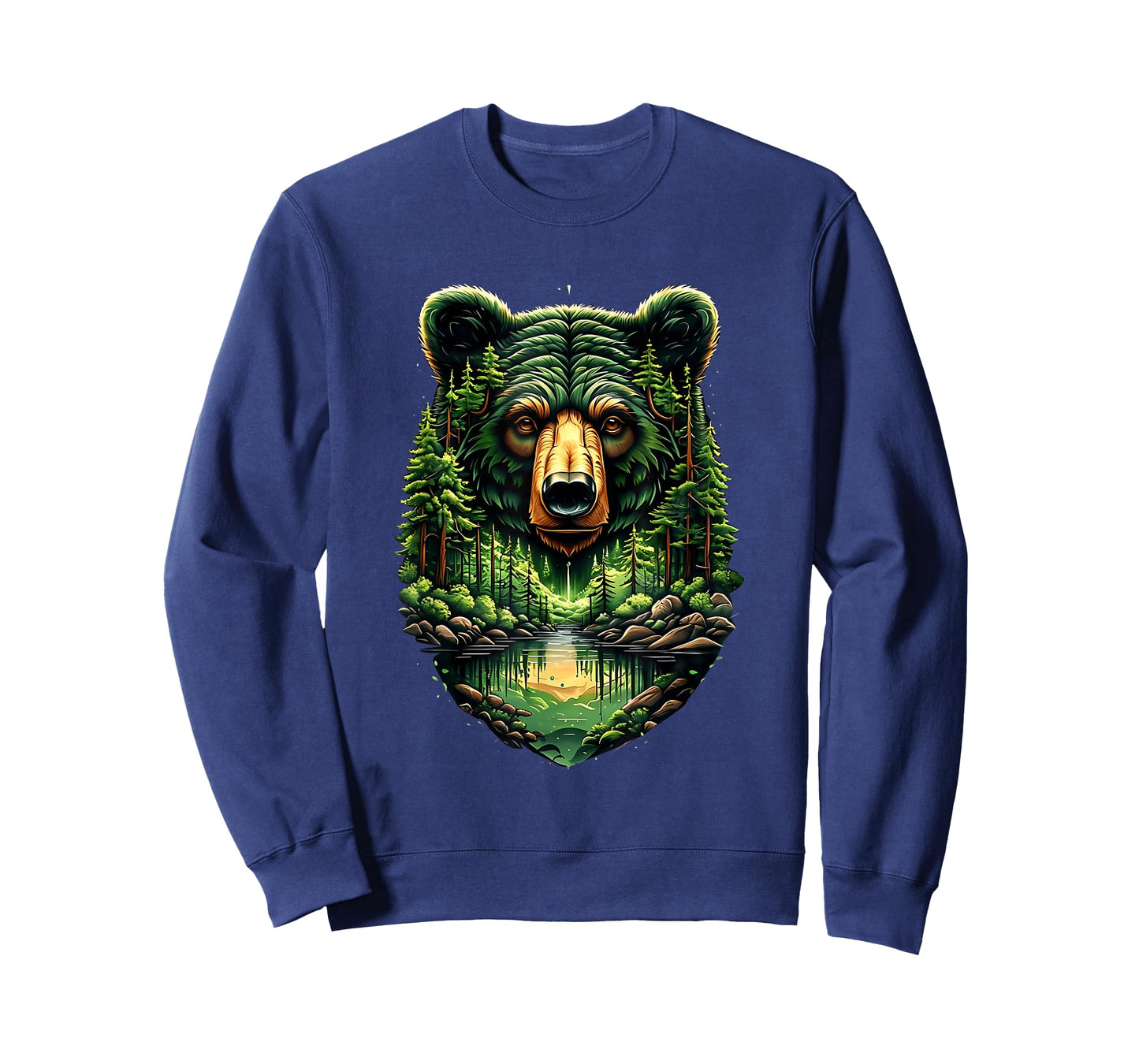 Bear Portrait Wildlife Forest Nature Animal Art T-Shirt