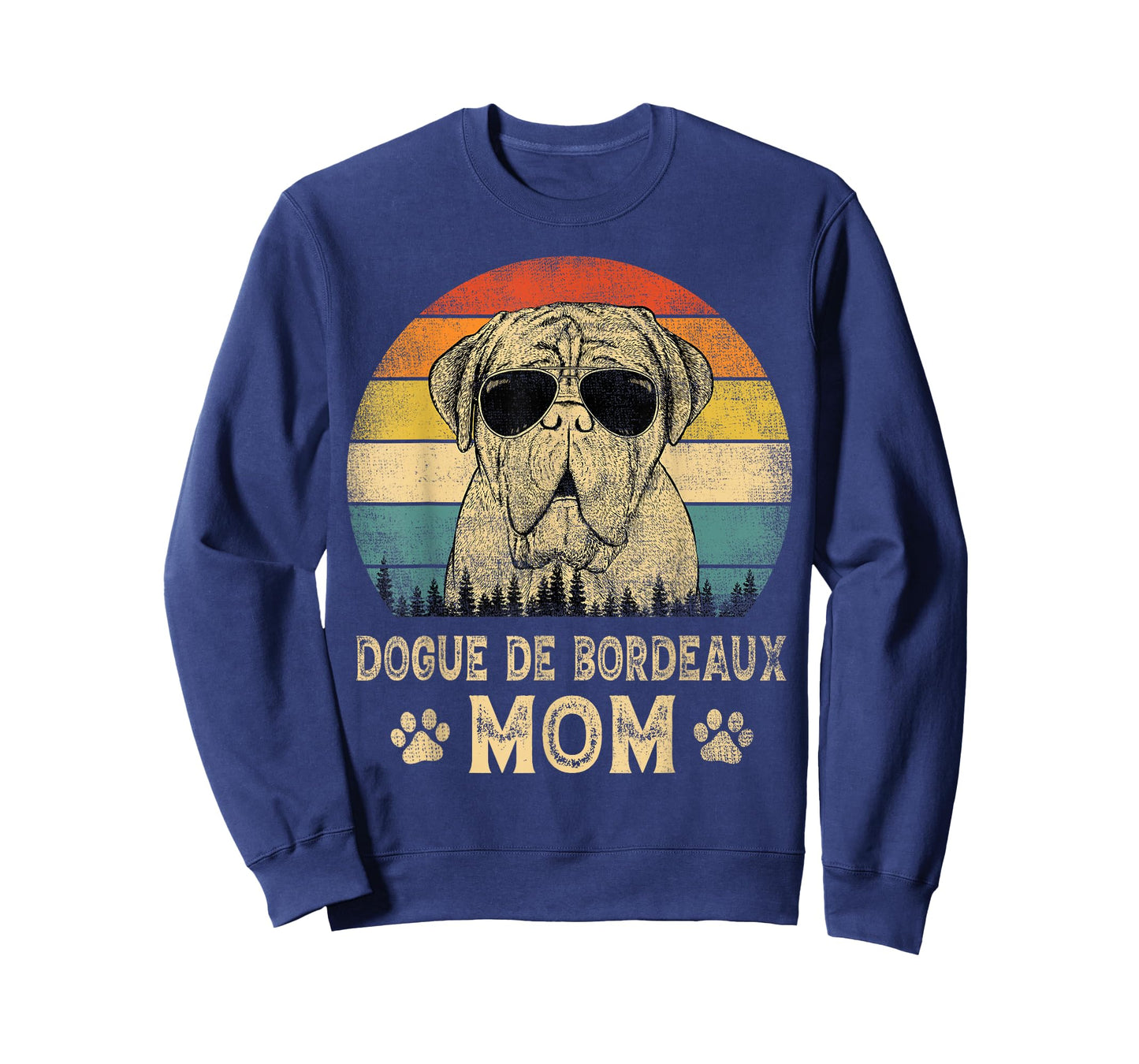 Vintage Dogue De Bordeaux Mom Dog Lovers Mother's Day Men Women T-Shirt