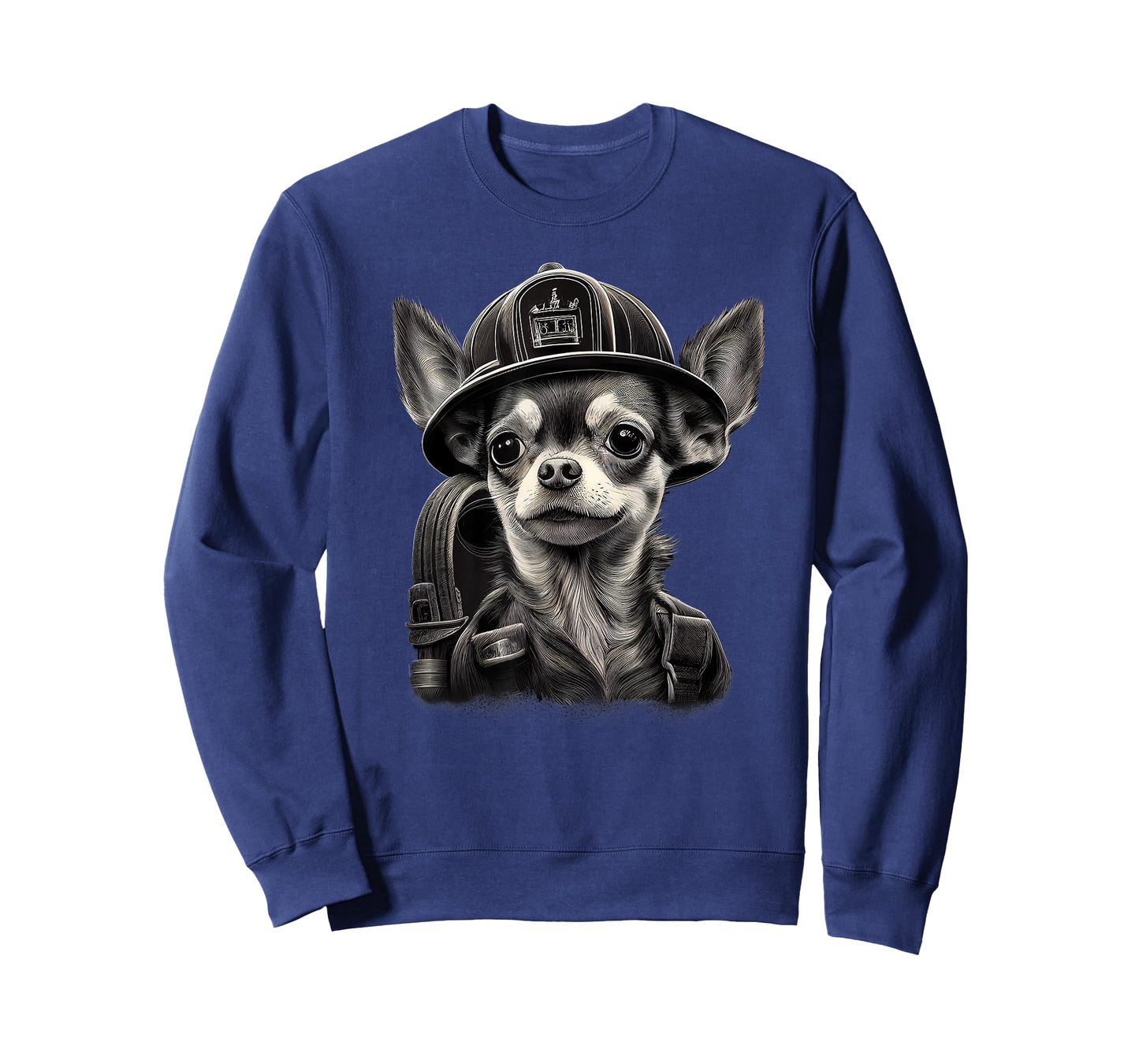 Chihuahua - Firefighter Fireman Cool Dog Men Hat Fire T-Shirt