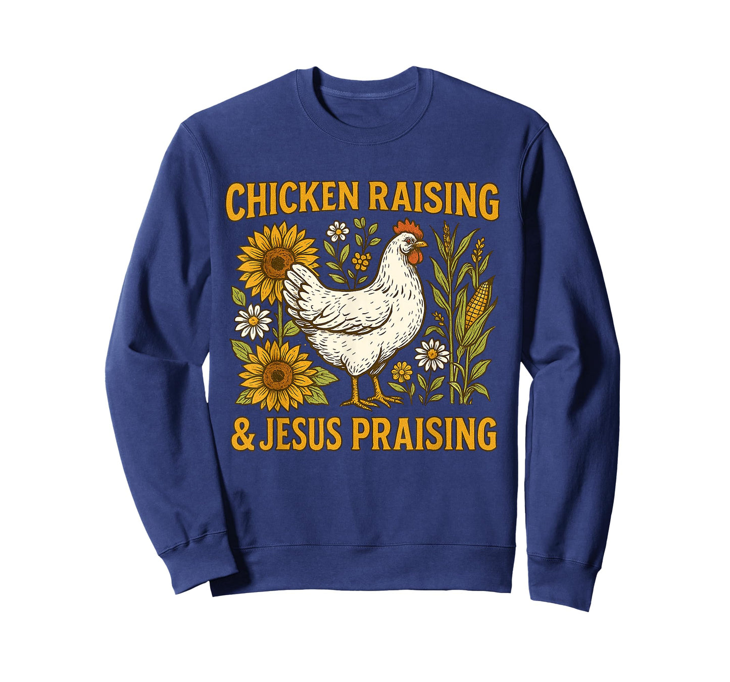 Jesus Praising and Chicken Raising Lover Tee T-Shirt