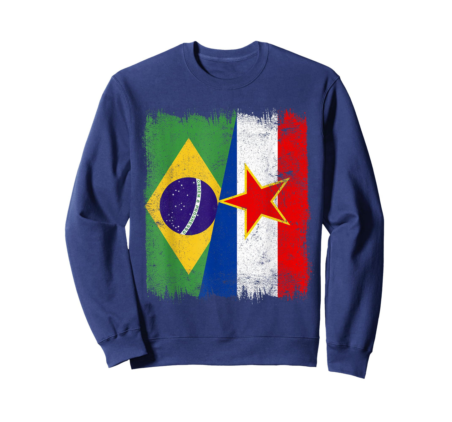 Brazil Yugoslavia Half Flag Brazilian Yugoslavian Heritage T-Shirt