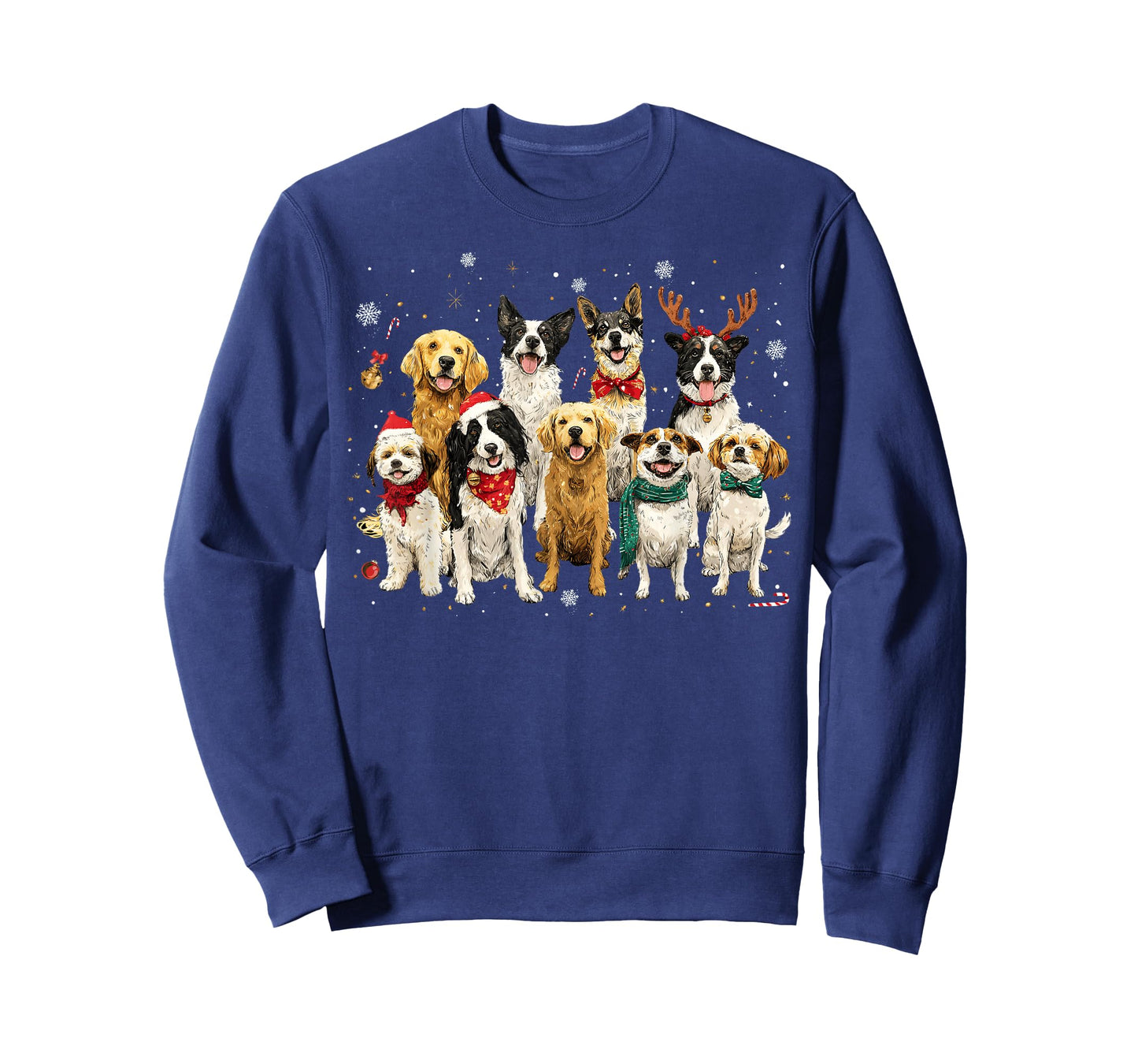 Merry Christmas Merry Woofmas Dog Lovers Men Women Kid T-Shirt