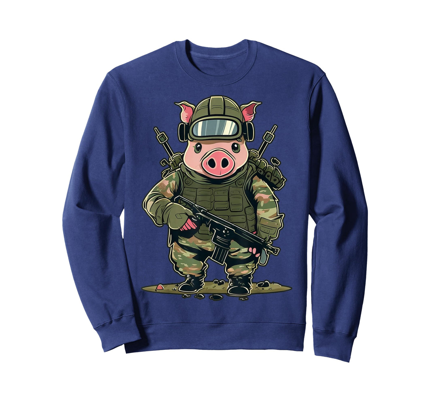Soldier Pig Army Military Pig T-Shirt