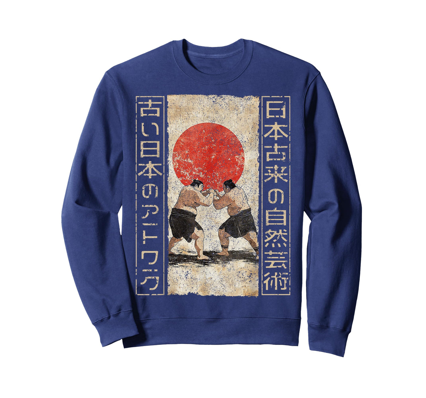 Sumo Wrestler Traditional Japanese Woodblock Ukiyo-e Anime T-Shirt
