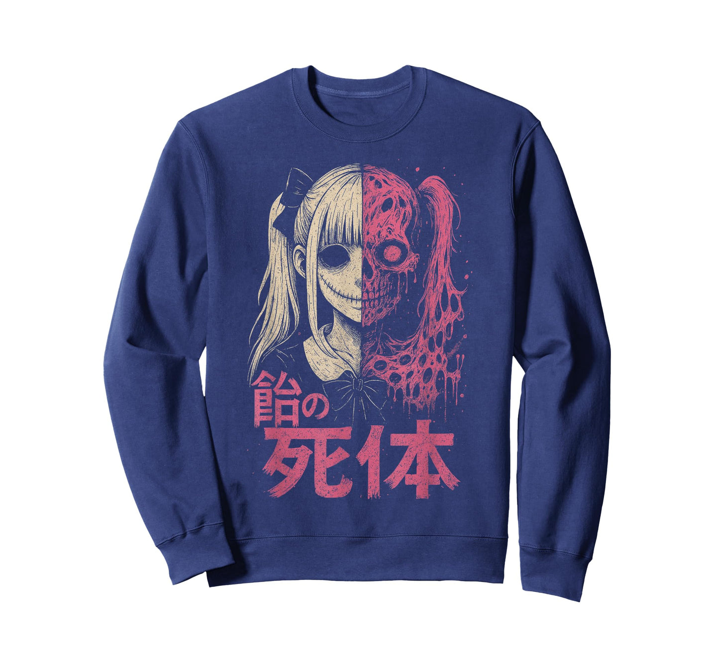 Anime Horror Manga Creepy Cute Japanese Pink Alt Goth Girl T-Shirt
