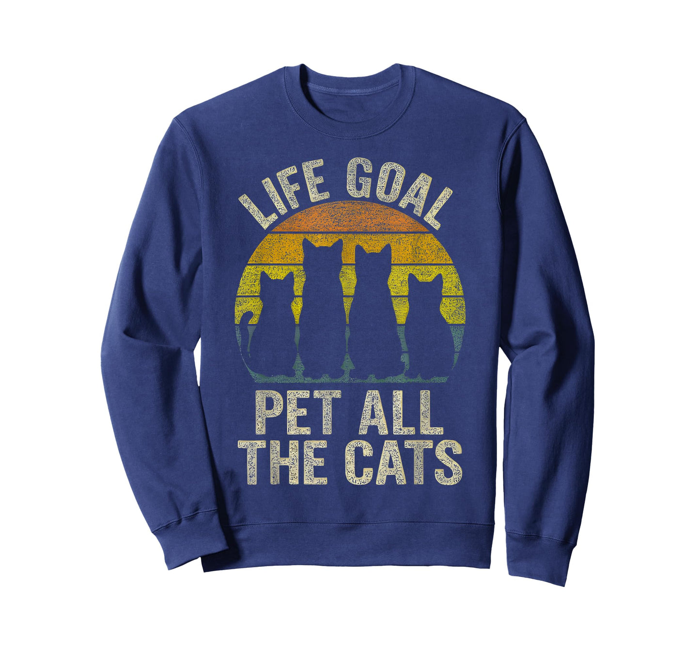 Life Goal Pet All The Cats tee for Kids Women Funny Cat T-Shirt
