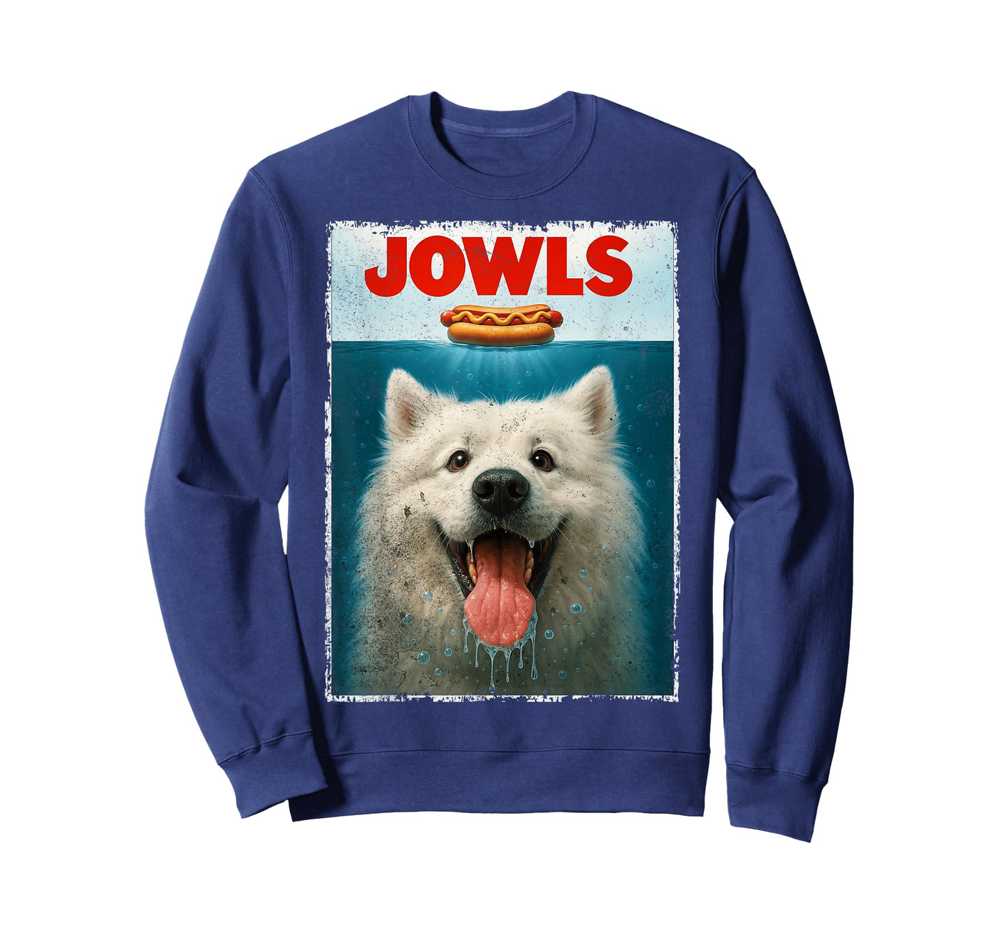 Samoyed Jowls Sammy Dog Samoiedskaia Sabaka Dog Dad Dog Mom T-Shirt