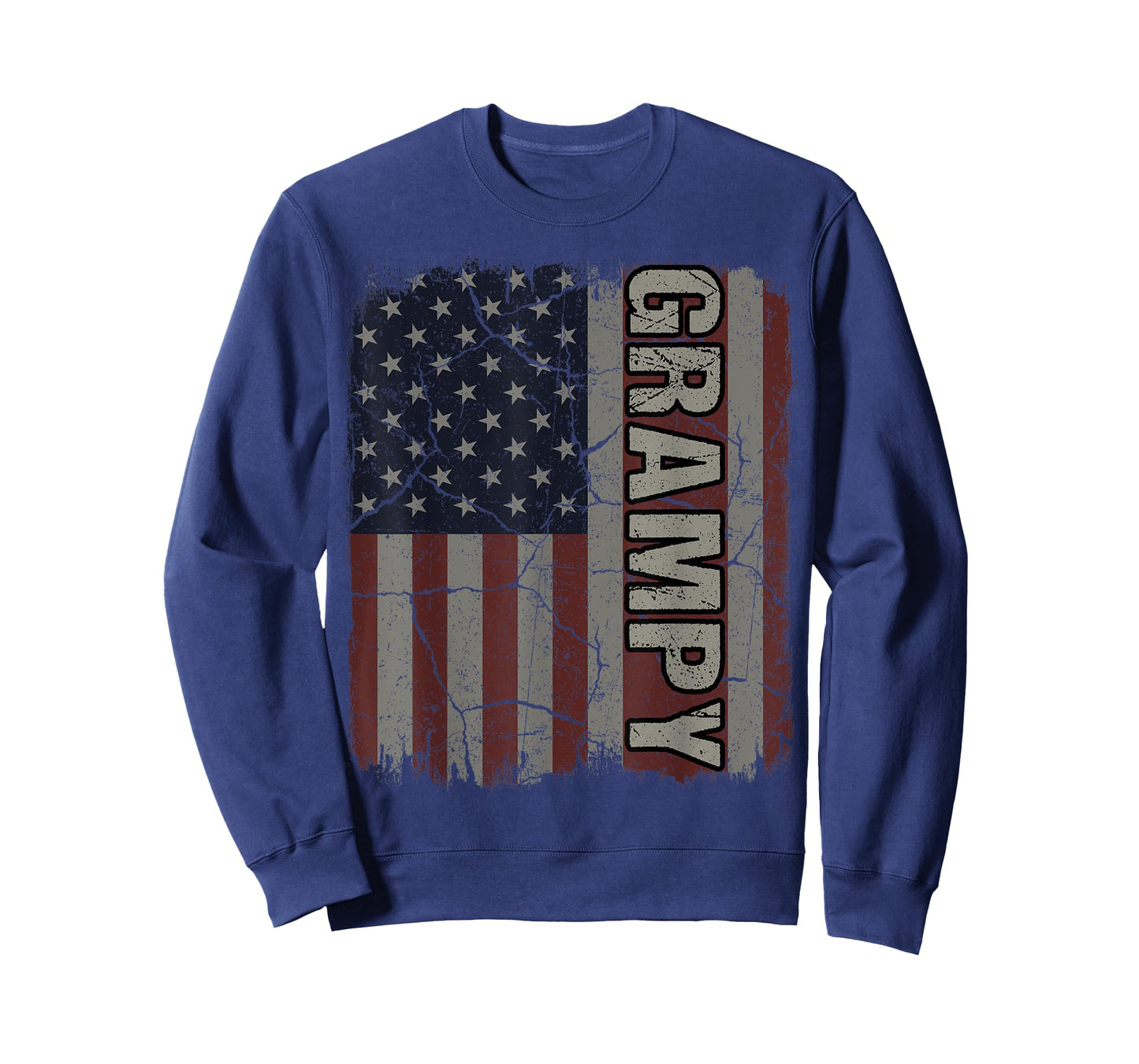 Grampy American Flag Vintage Father's Day 4th of July Gift T-Shirt
