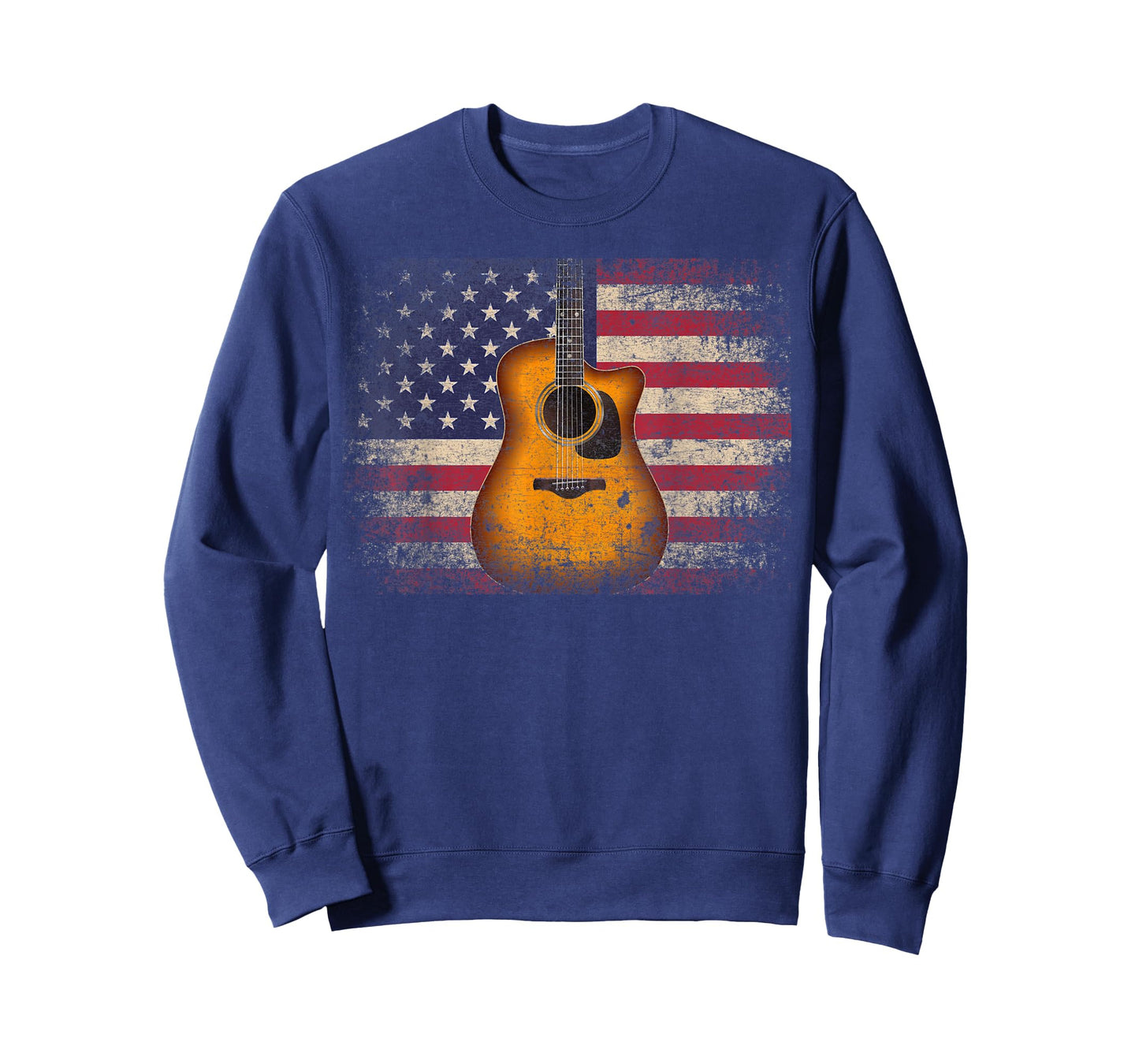 Guitar 4th of July Gift American Flag USA - Country Music T-Shirt
