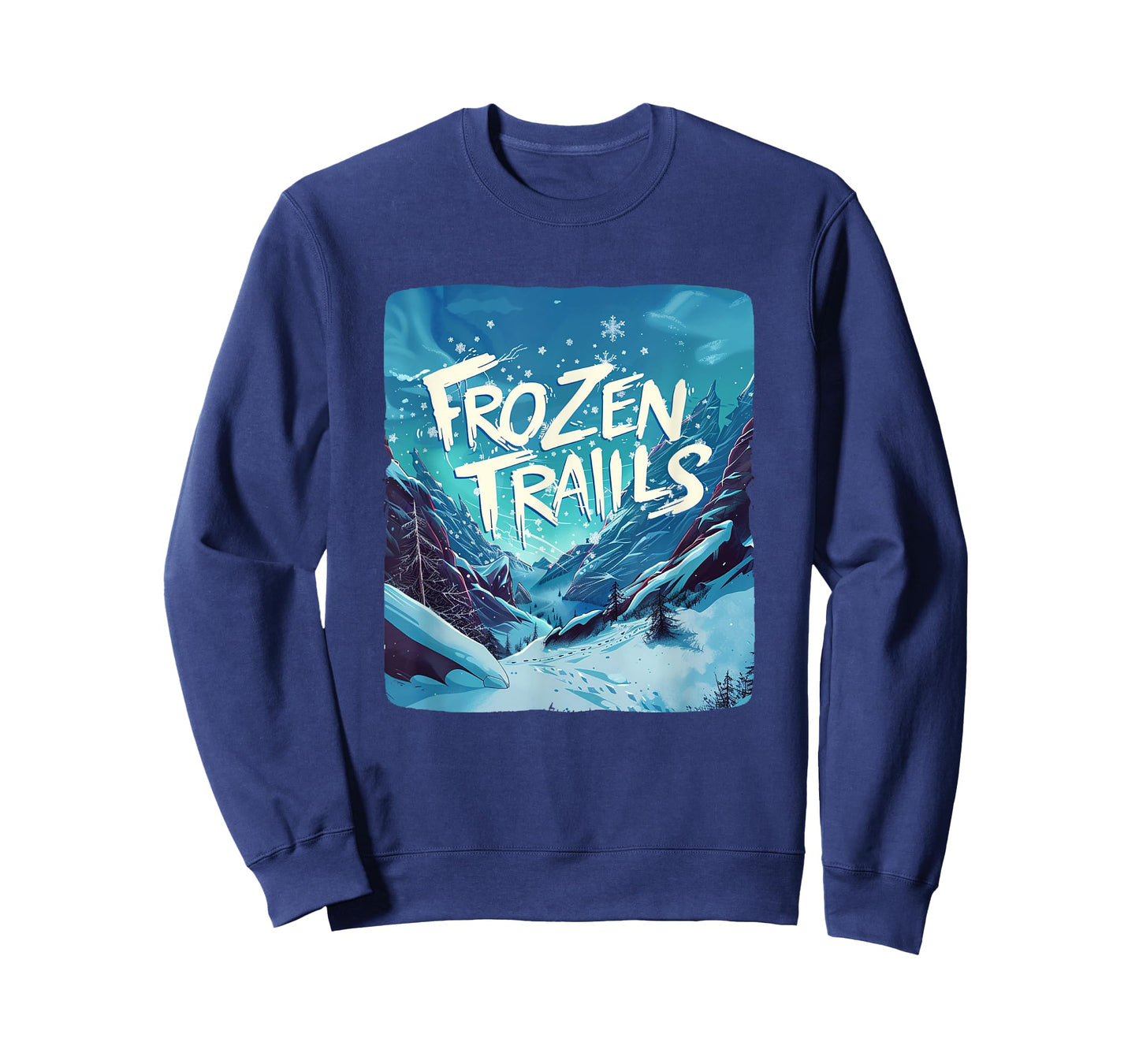 Frozen Trails Emblem for a Chilly Adventure in Winter T-Shirt