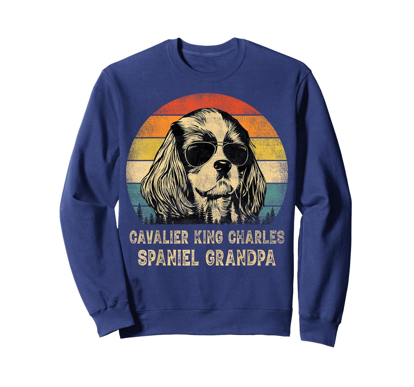 Cavalier King Charles Spaniel Grandpa Dog Father's Day T-Shirt