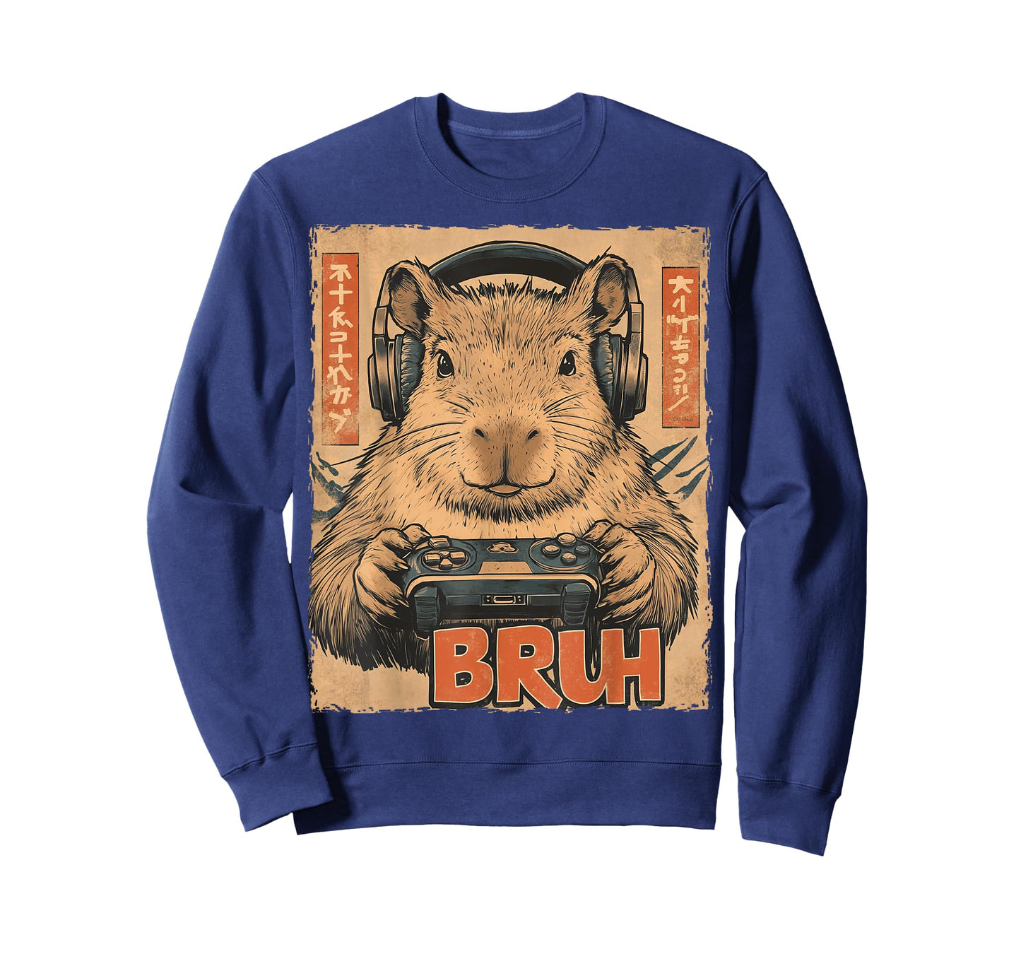 Funny Capybara Bruh Video Games Japanese Anime Manga Kawaii T-Shirt