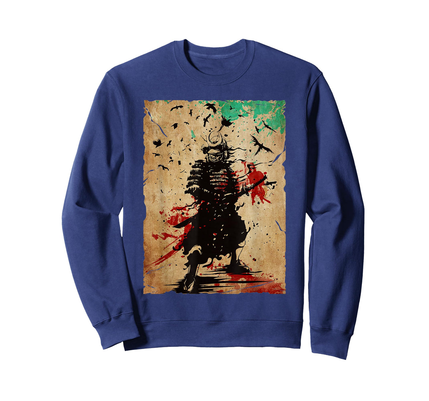 Japanese Vintage Samurai Fighter Retro Art Design T-Shirt