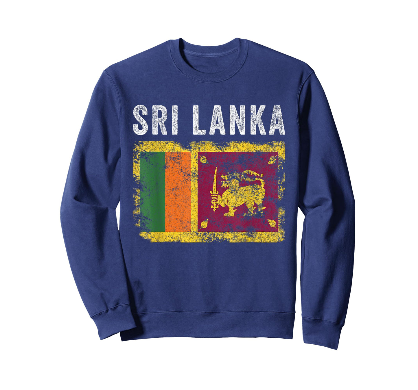 Sri Lanka Flag Distressed - Men Women Kids - Sri Lankan Flag T-Shirt