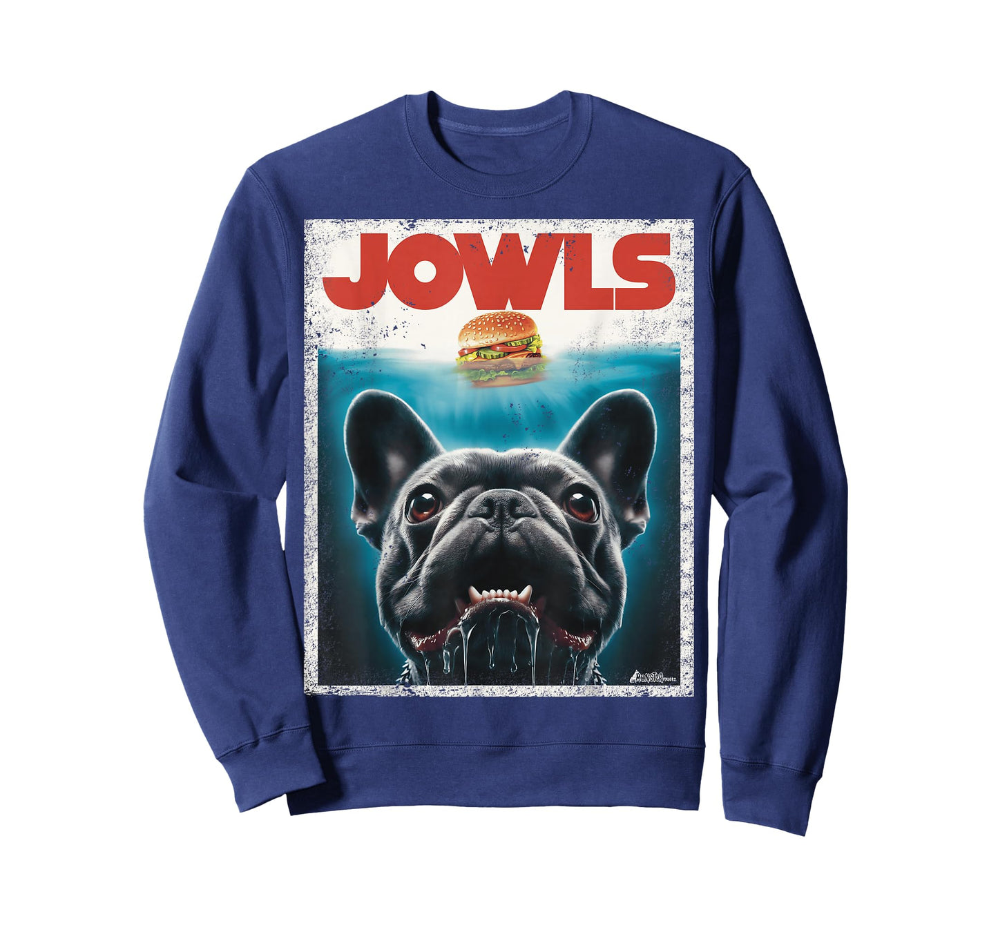 Funny Black French Bulldog Jowls Top, Frenchie Mom, Dog Dad T-Shirt