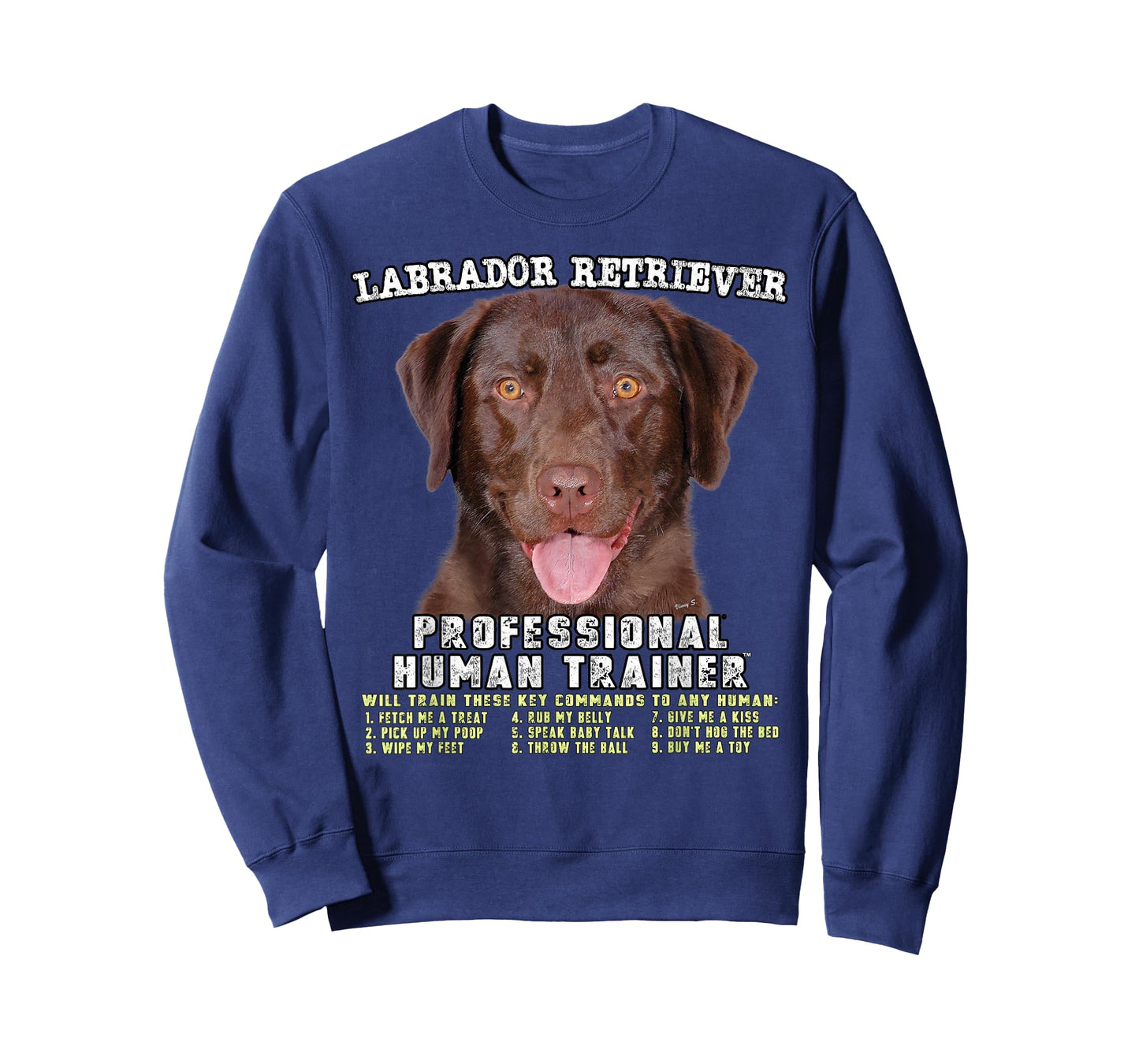 Labrador Retriever Chocolate Lab Professional Human Trainer T-Shirt
