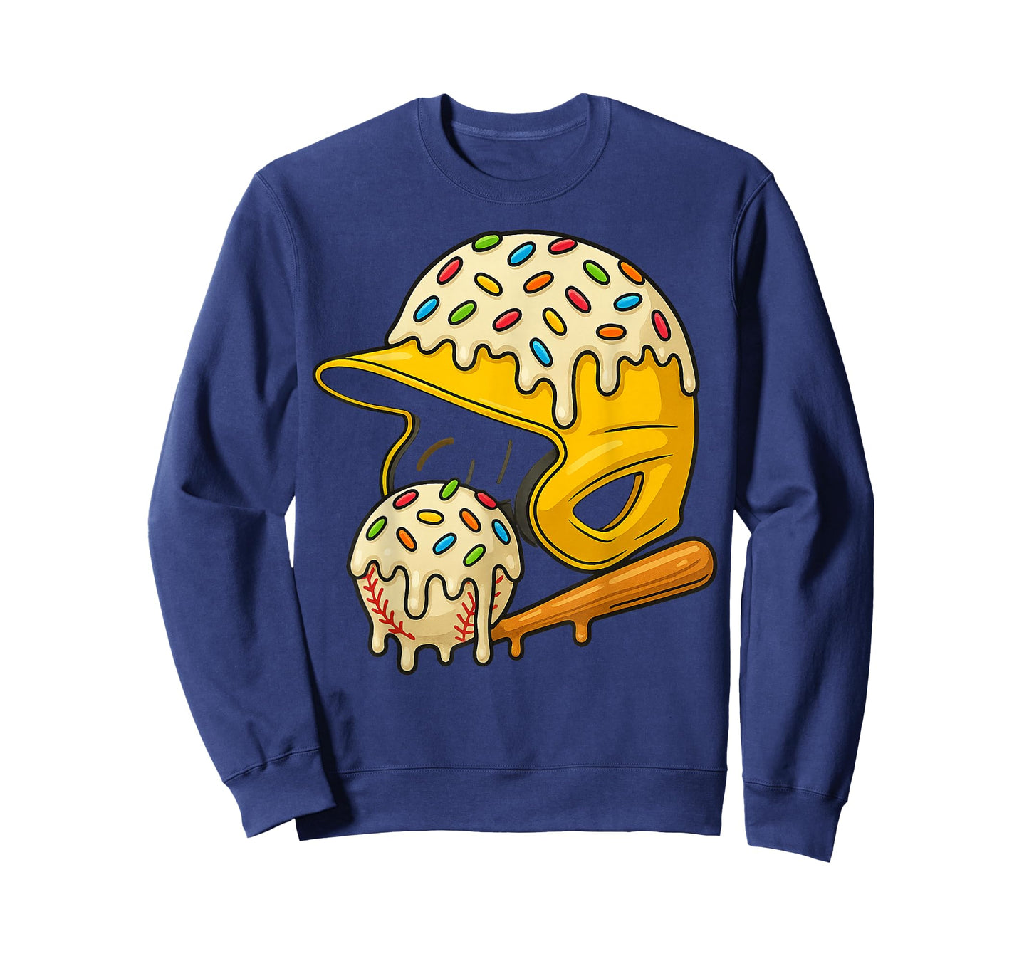 Baseball Drip Team for Boys and Girls Ice Cream Cool T-Shirt