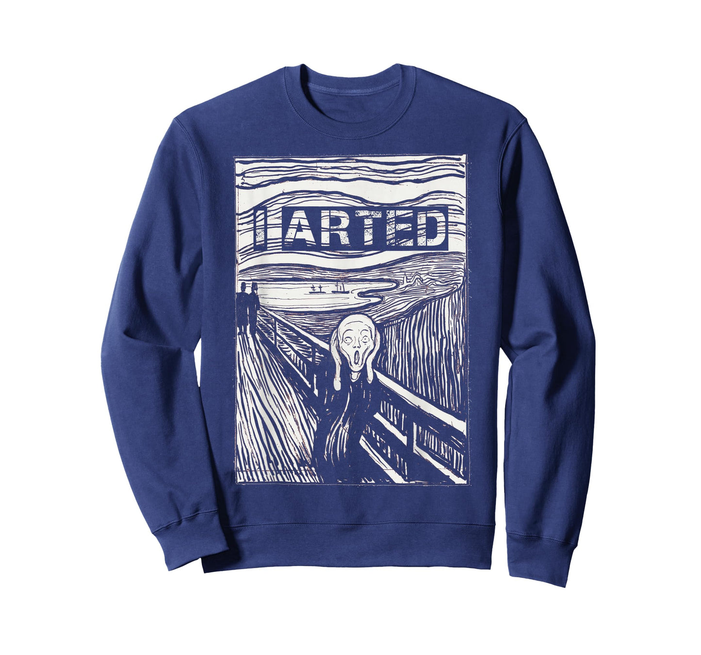 I Arted Artist Art Teacher Funny Painter Gift The Scream T-Shirt