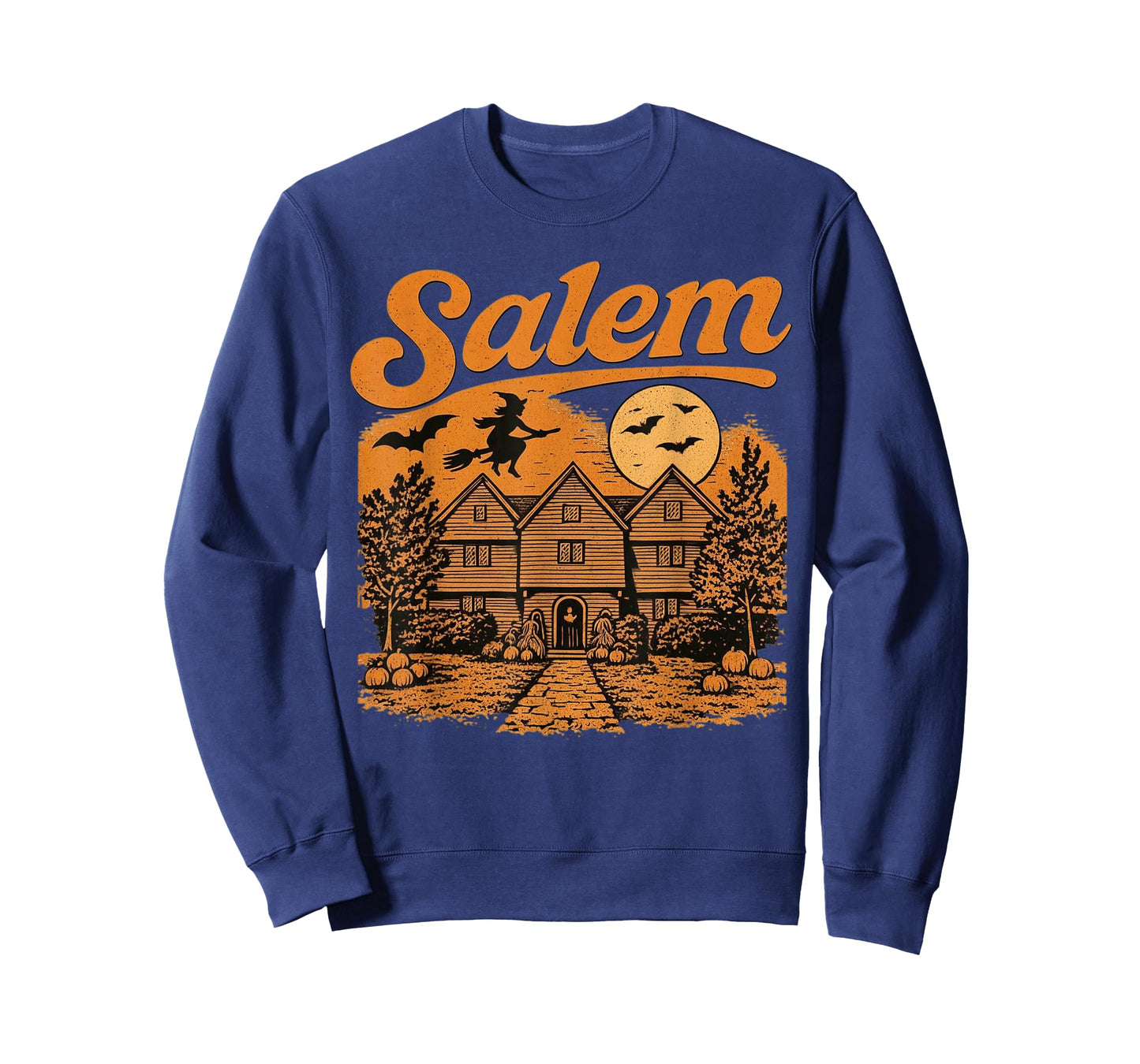 Salem Massachusetts Witch House Spooky Full Moon Souvenir T-Shirt