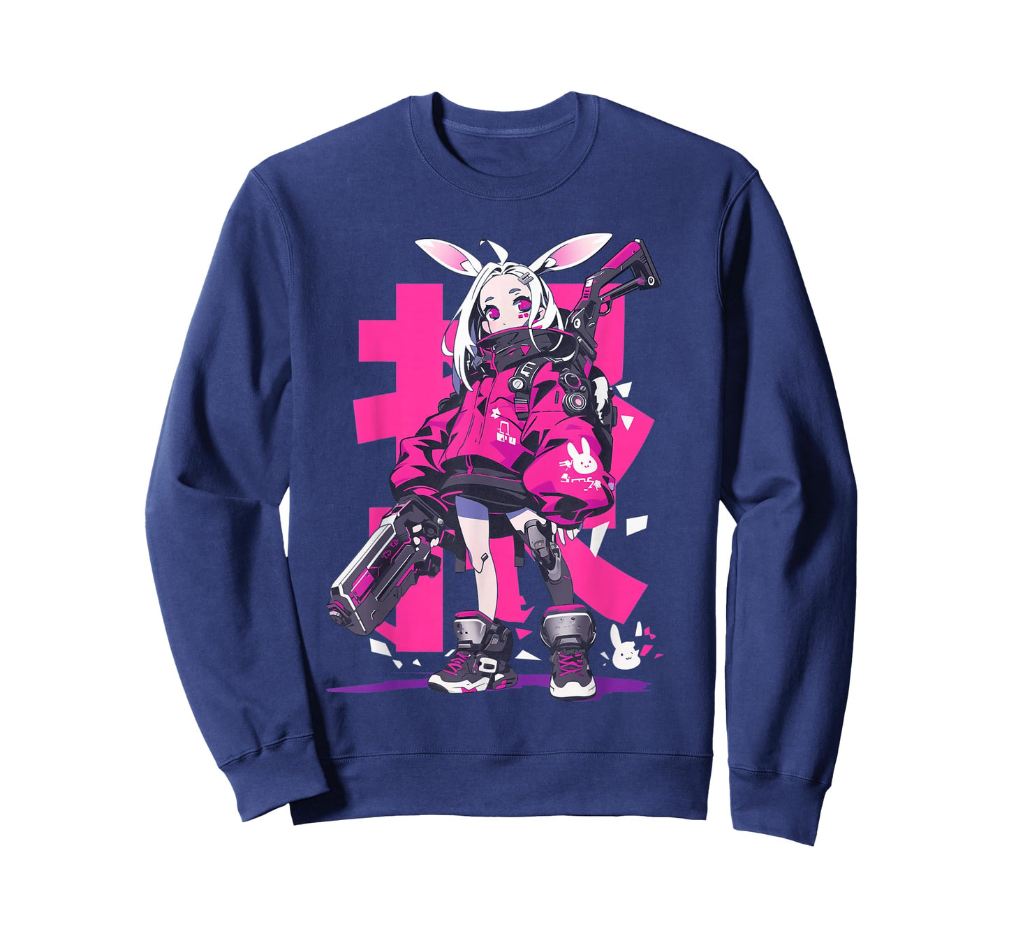 Anime Manga Cyberpunk Aesthetic Techwear Harajuku Bunny Girl T-Shirt
