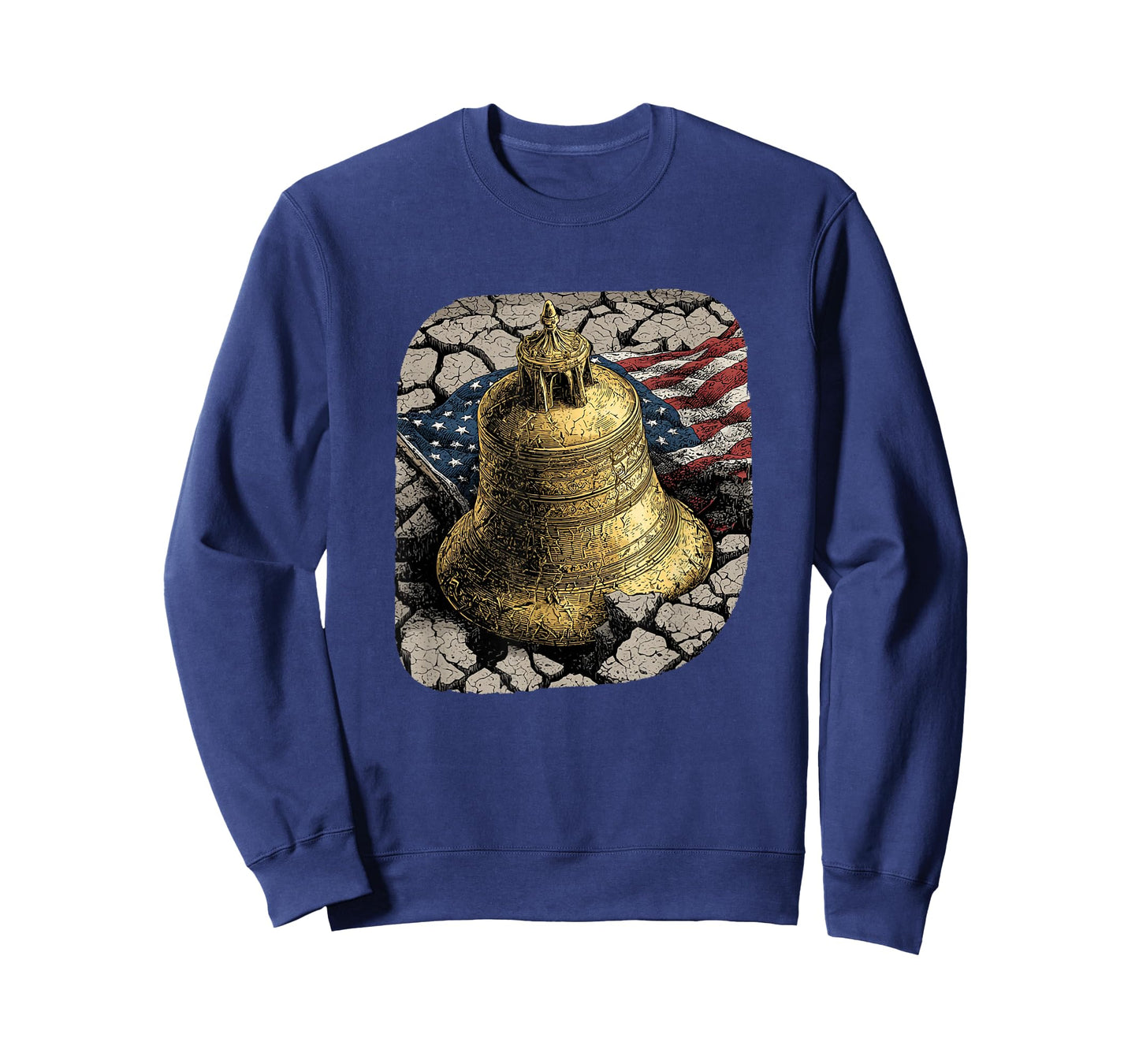 Awesome Flag with Liberty Bell in US Colors T-Shirt