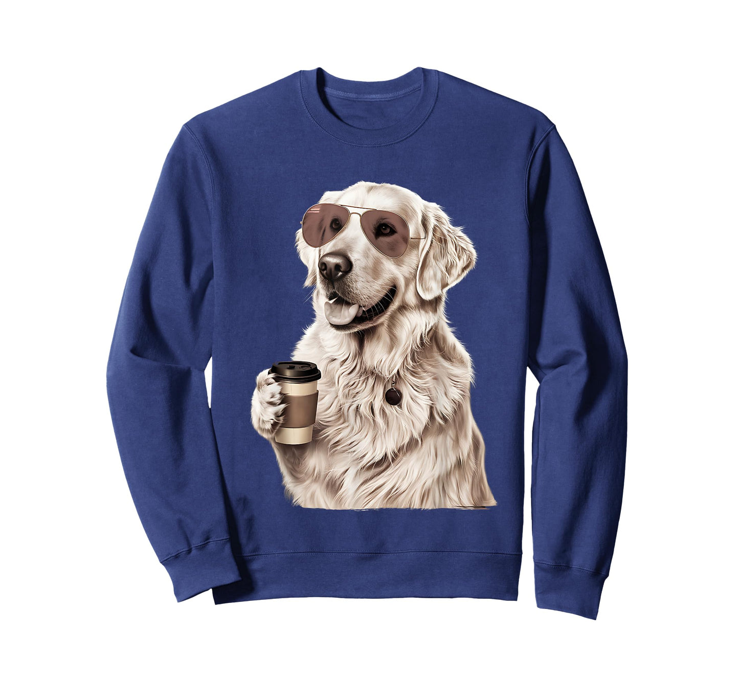 English Cream Golden Retriever Coffee Dog Mom Dad T-Shirt