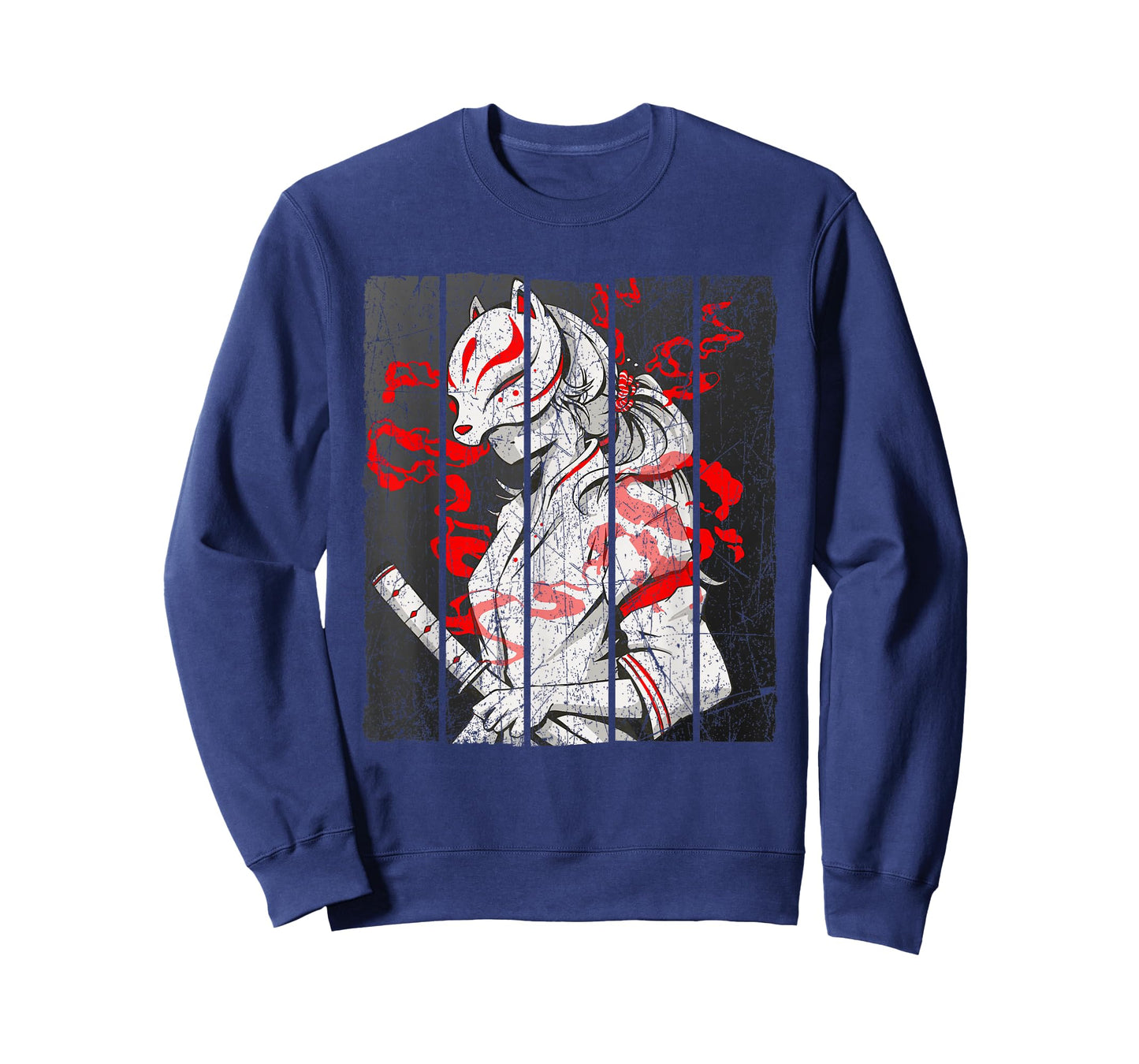 Japanese Mask Fox Aesthetic Kitsune Inari Oni Anime T-Shirt