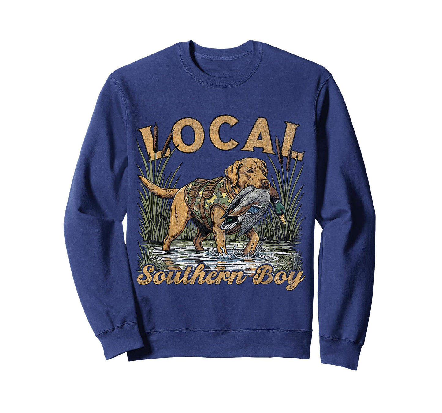 Local Southern Boy Duck Hunting Waterfowl Outdoor Vintage T-Shirt