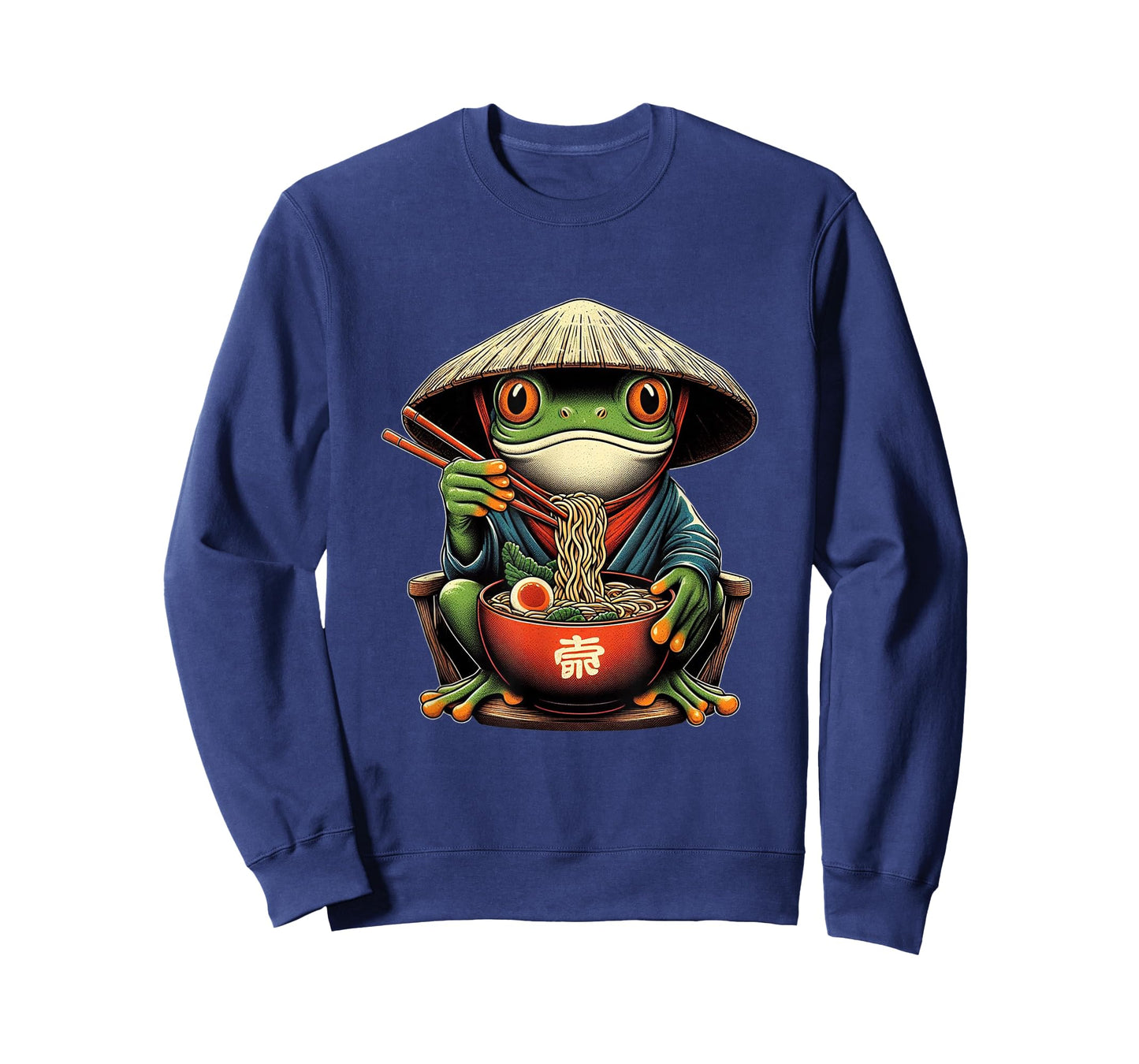 Frog Eating Ramen Kawaii Neko Japanese Noodles Anime Lovers T-Shirt