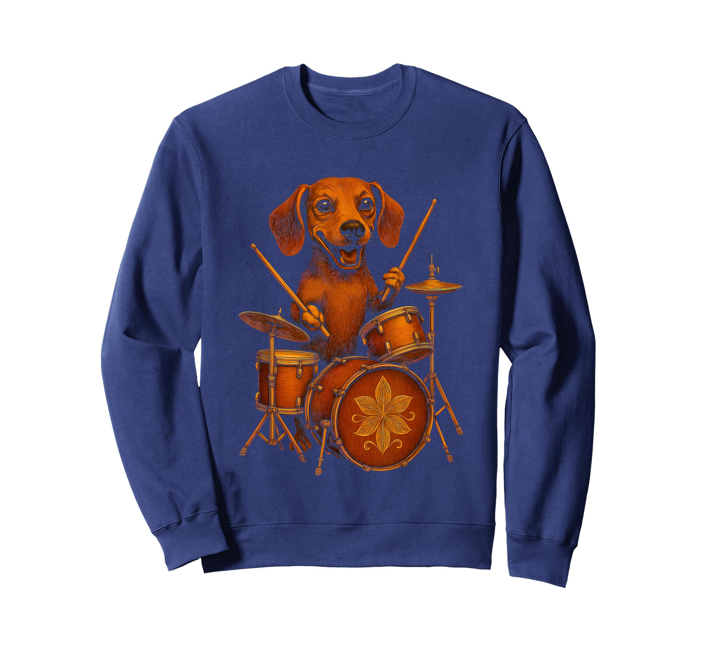 Dachshund Playing Drums T-Shirt