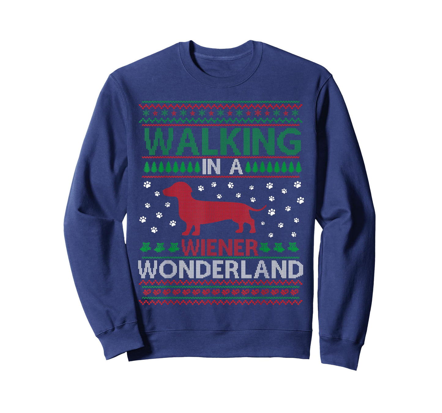 Walking in a Weiner Wonderland Funny Christmas Awesome T-Shirt